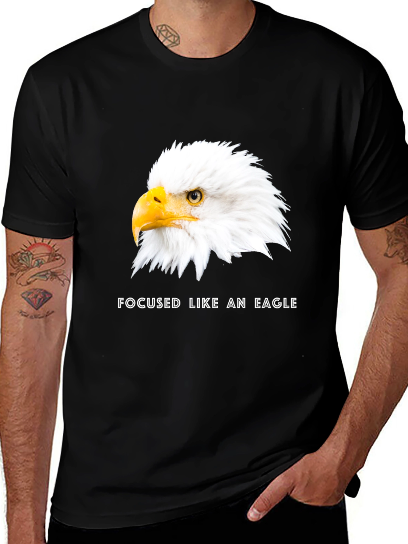 Variant 28 of Focused Like An Eagle Graphic T-Shirt