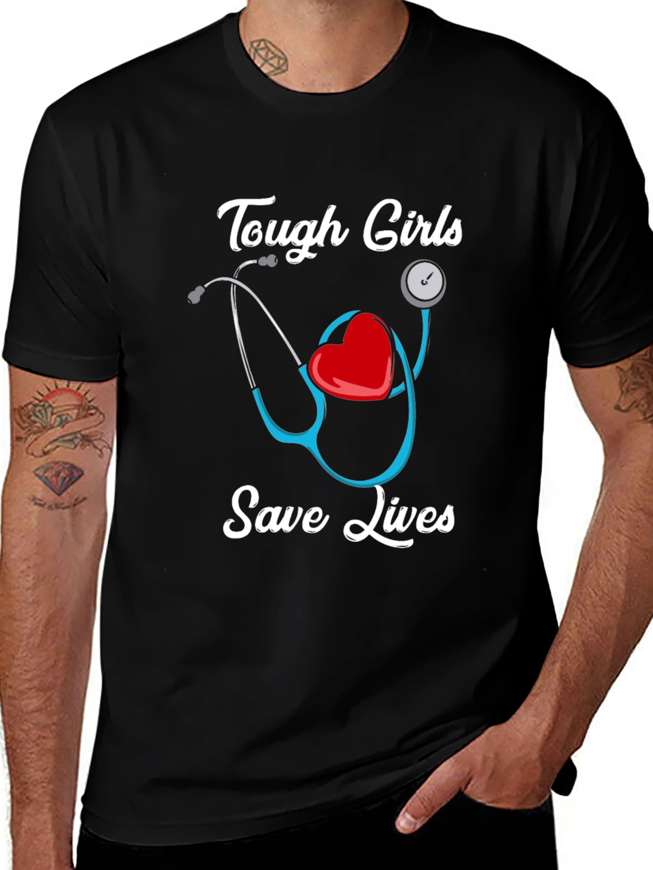 Variant 3 of Tough Girls Save Lives Graphic Tee