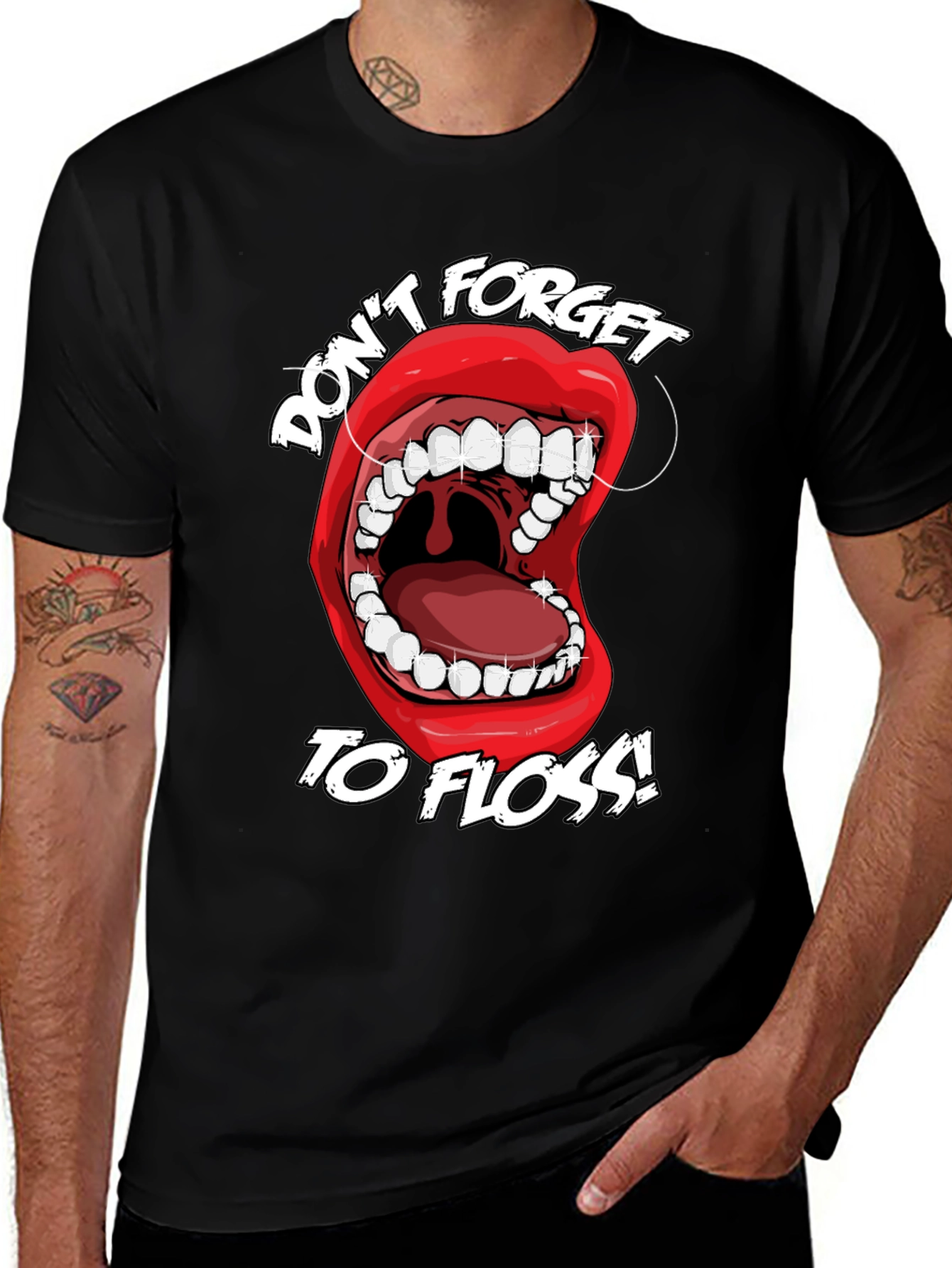 Variant 24 of Don't Forget to Floss! Graphic Tee