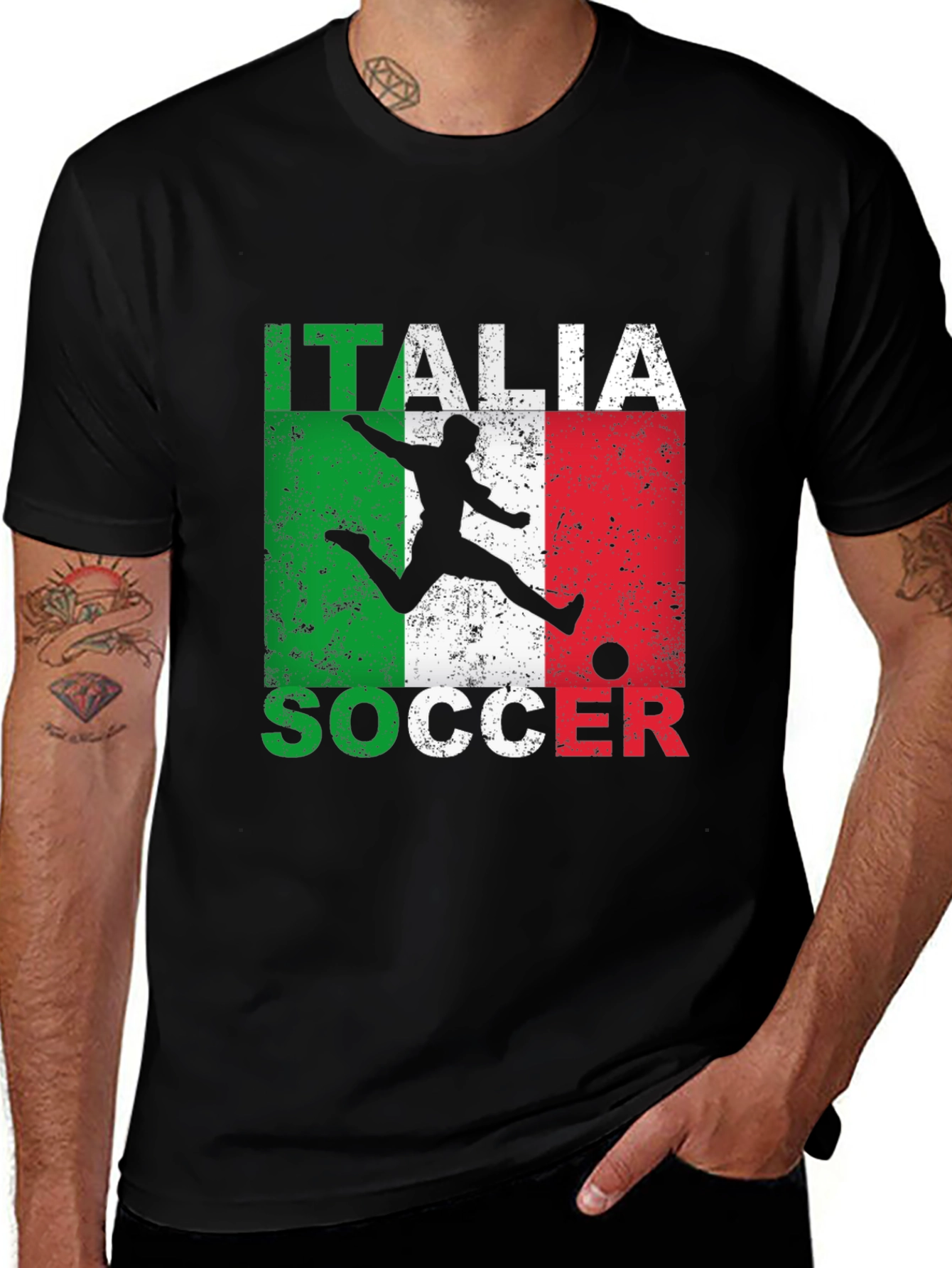 Variant 21 of Italia Soccer Graphic T-Shirt