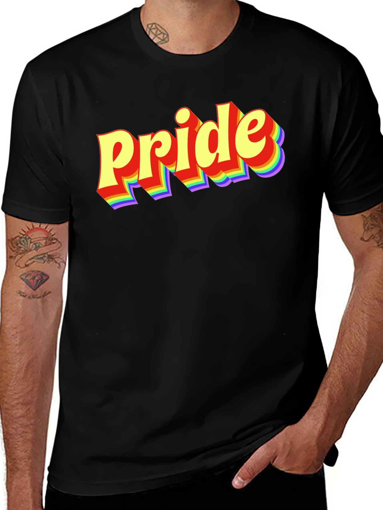 Variant 2 of Pride Graphic T-Shirt LGBTQ+ Rainbow