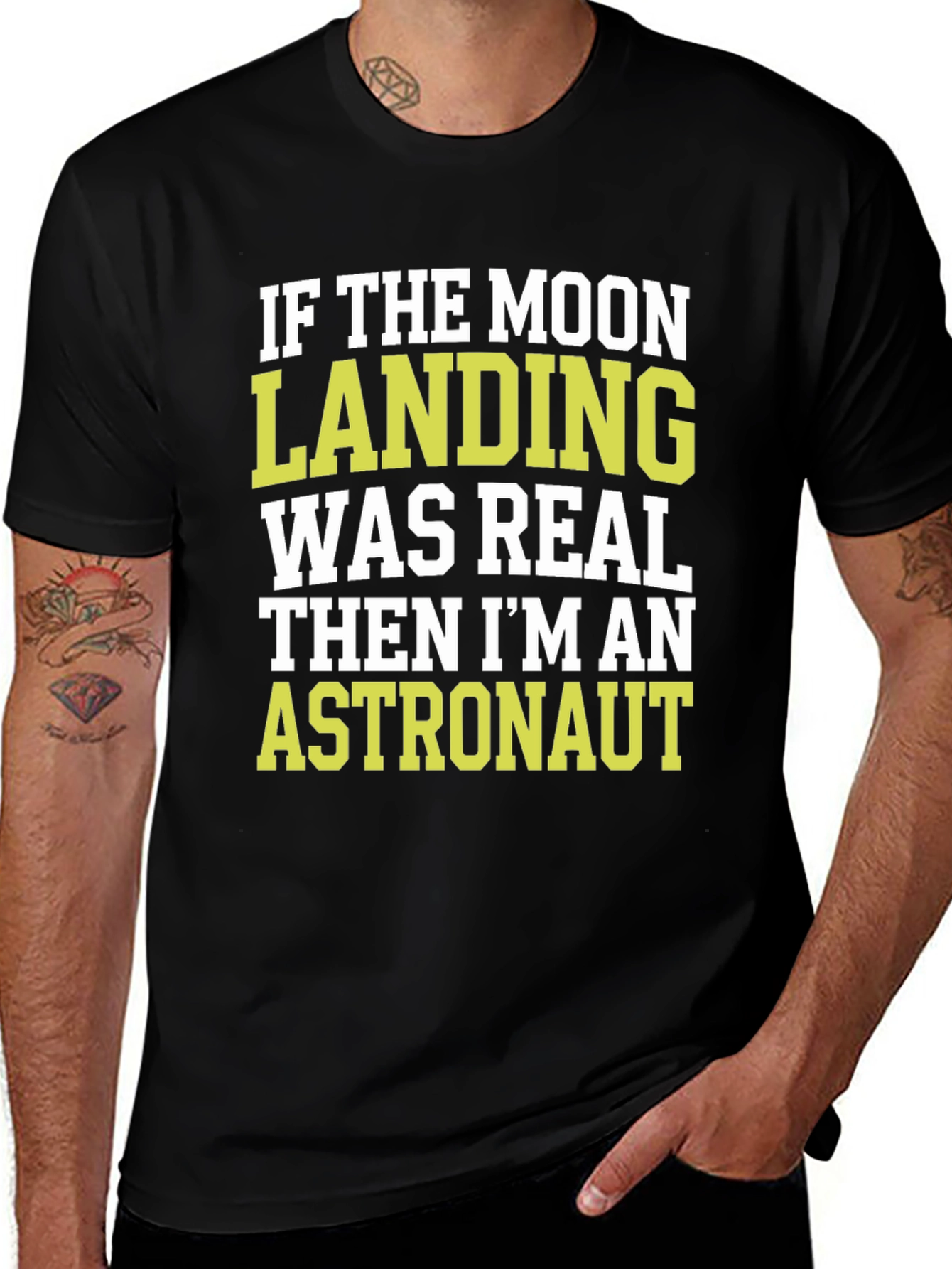 Variant 23 of Moon Landing Conspiracy T-Shirt