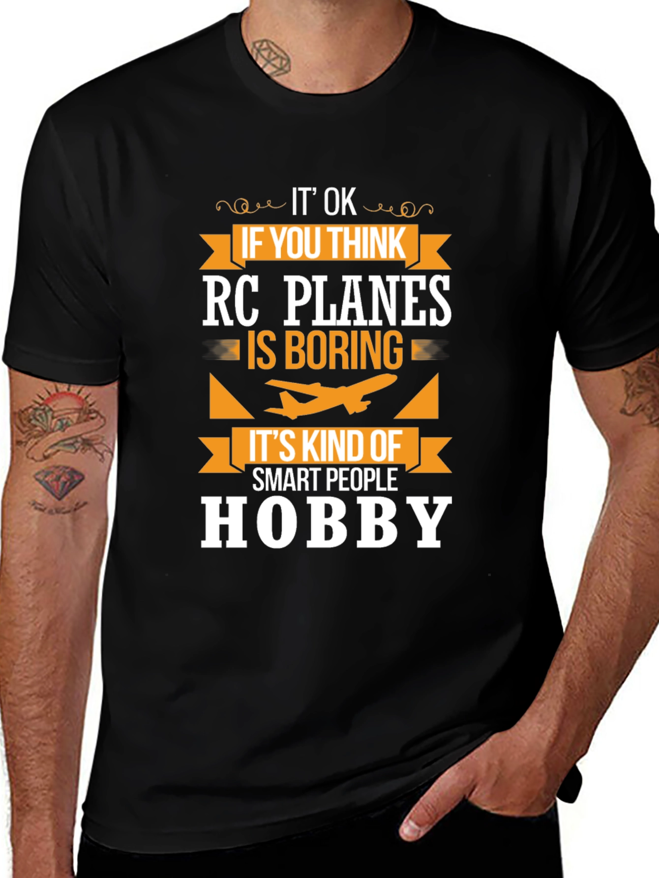 RC Planes Hobby Graphic Tee - Smart People Design