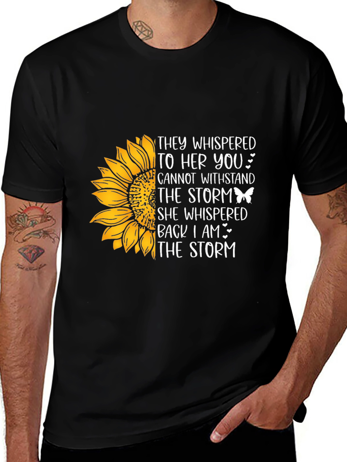 Sunflower 'I am the Storm' Graphic Tee - Black