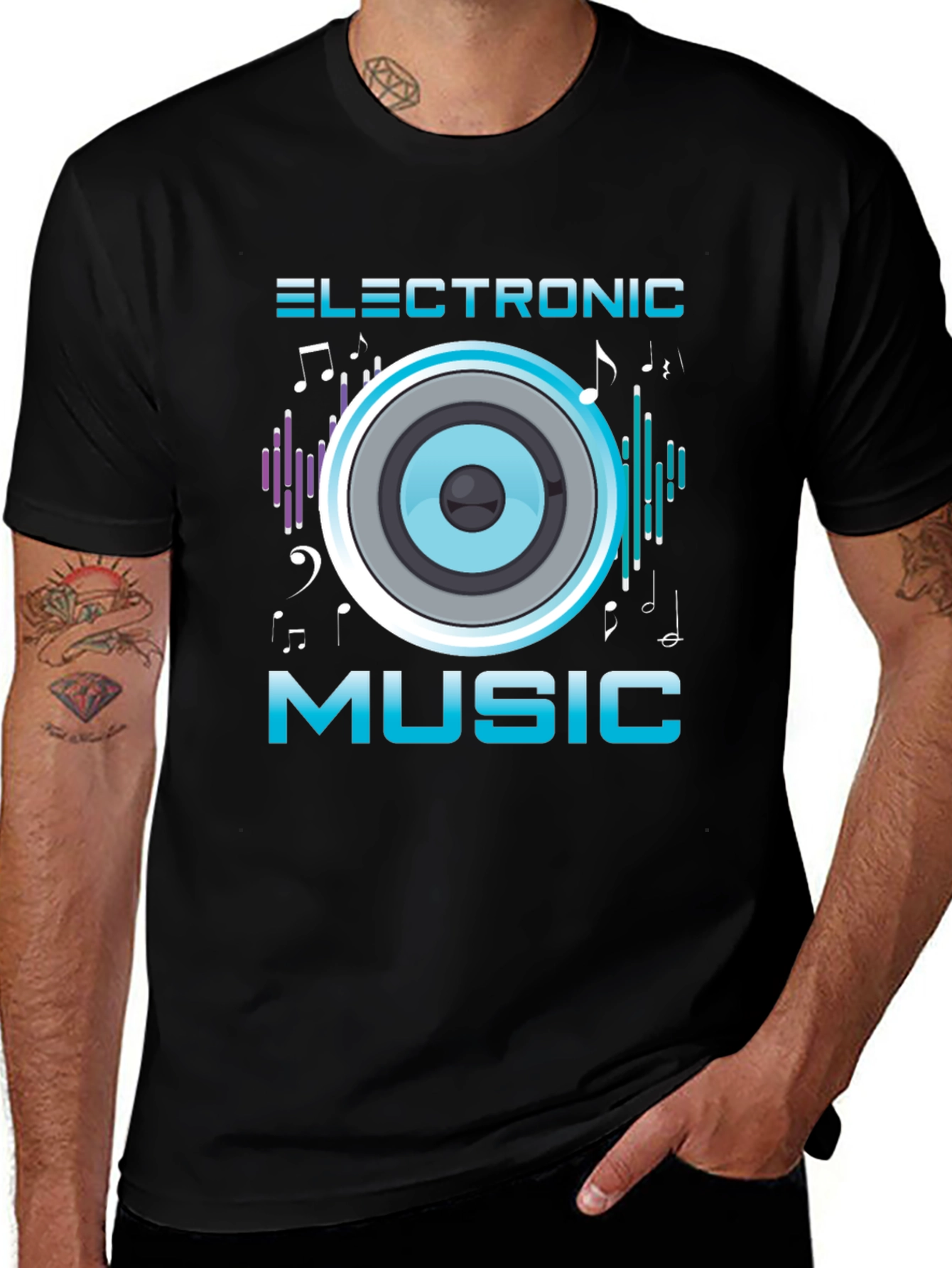 Variant 7 of Electronic Music Graphic Tee - Stylish Design