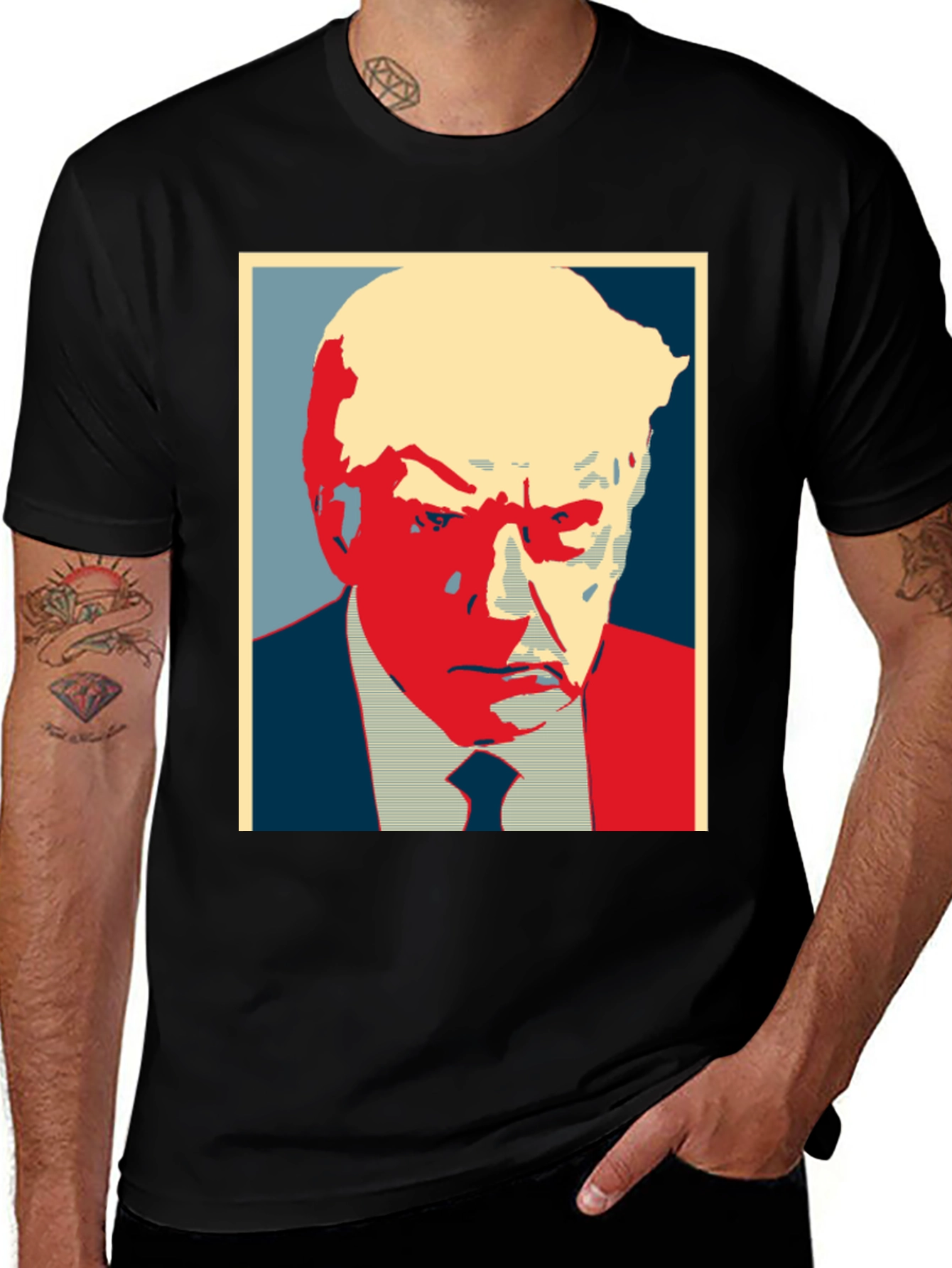Variant 17 of Trump Graphic Print T-Shirt - Political Statement Tee