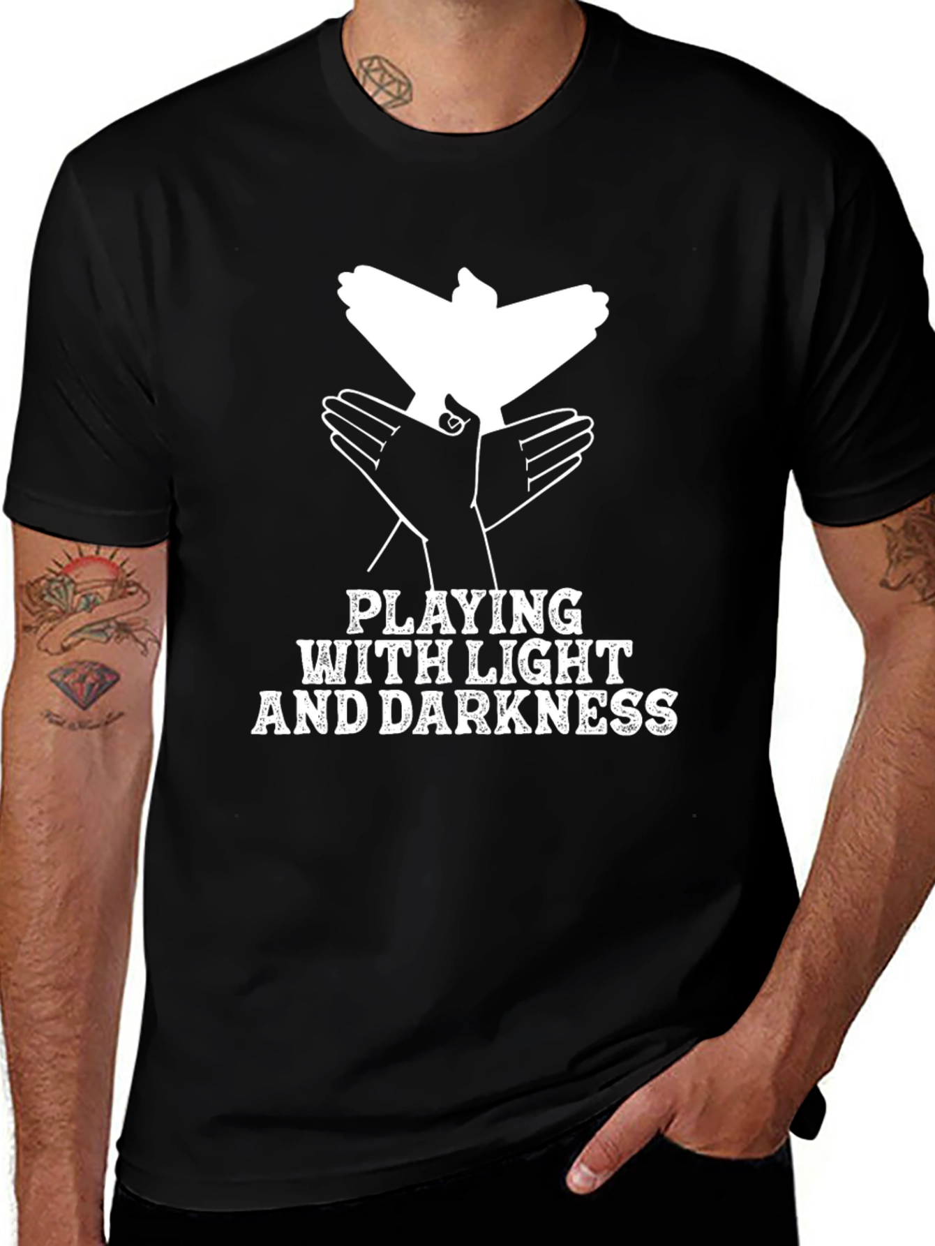 Variant 24 of Shadow Puppet T-Shirt - Light & Darkness Play
