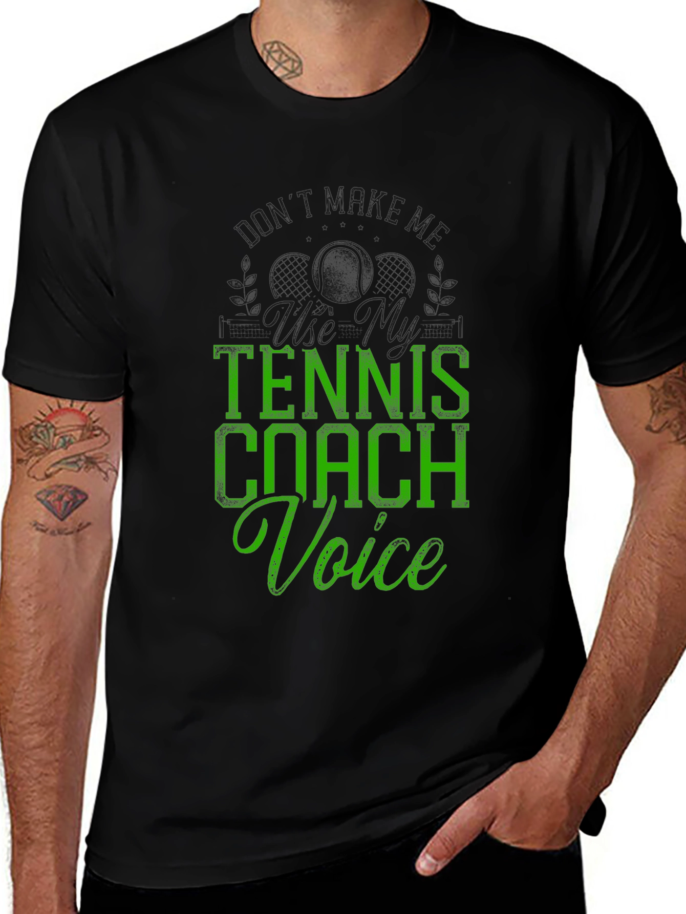 Variant 20 of Tennis Coach Voice T-Shirt - Funny Gift for Tennis Lovers