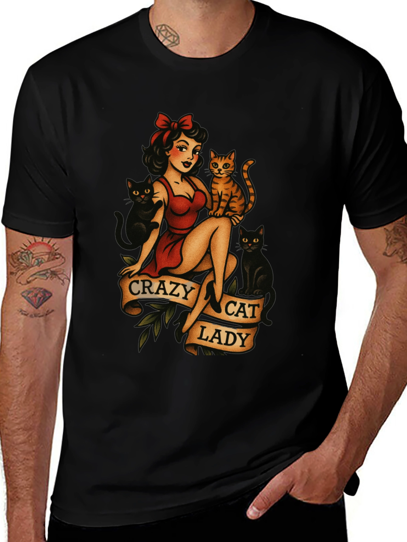 Variant 12 of Crazy Cat Lady Graphic T-Shirt