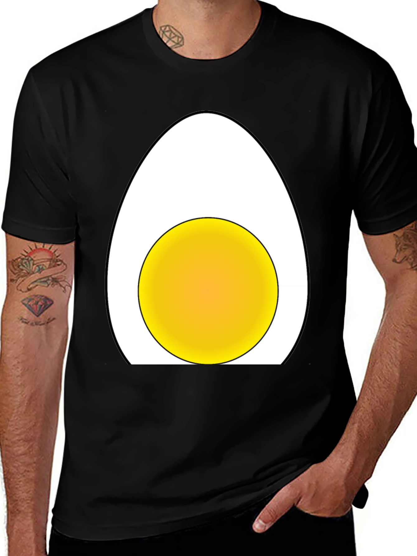 Egg Graphic T-Shirt - Funny Casual Tee