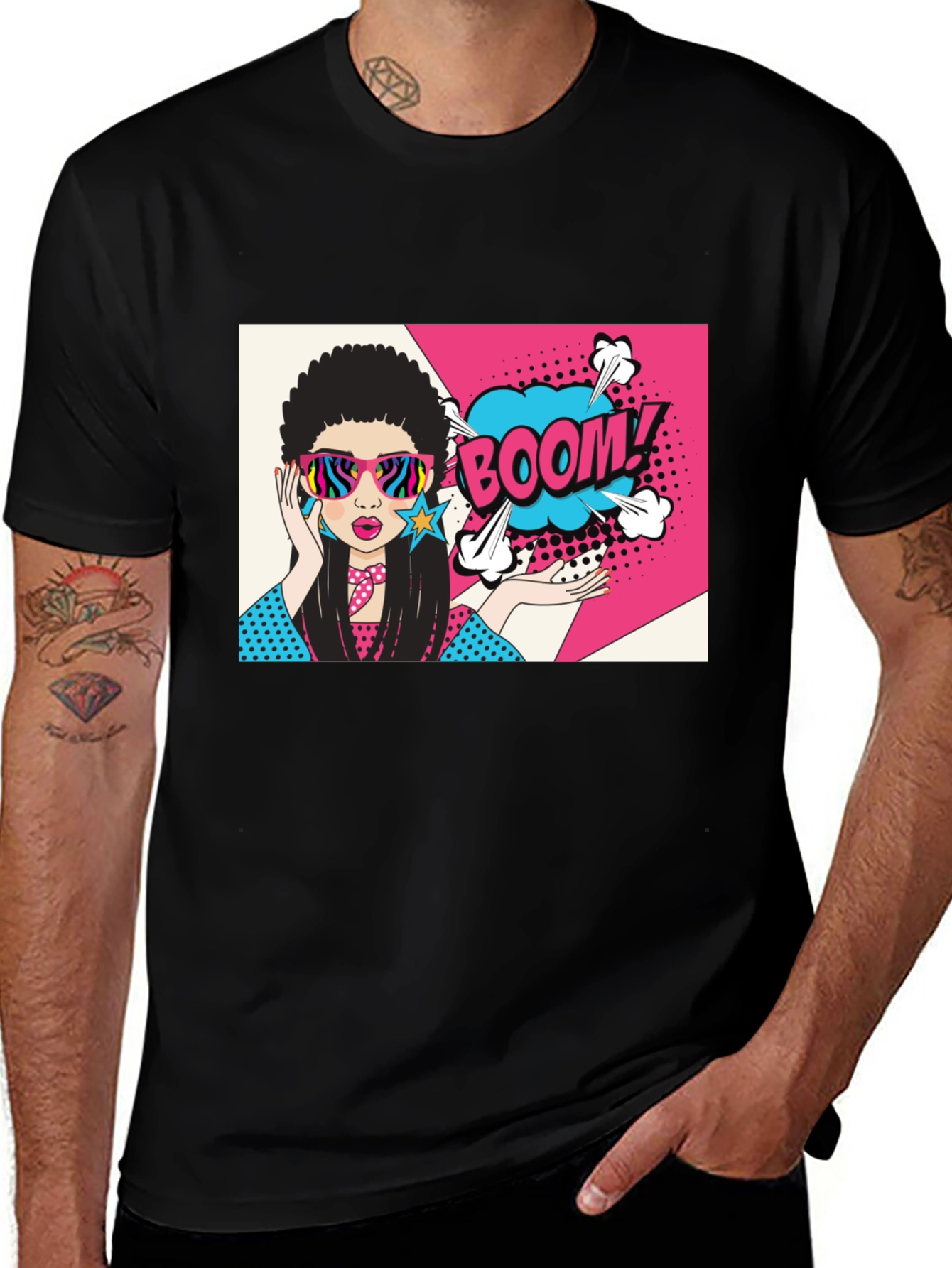 Variant 17 of Retro Comic Pop Art Graphic T-Shirt - Boom!