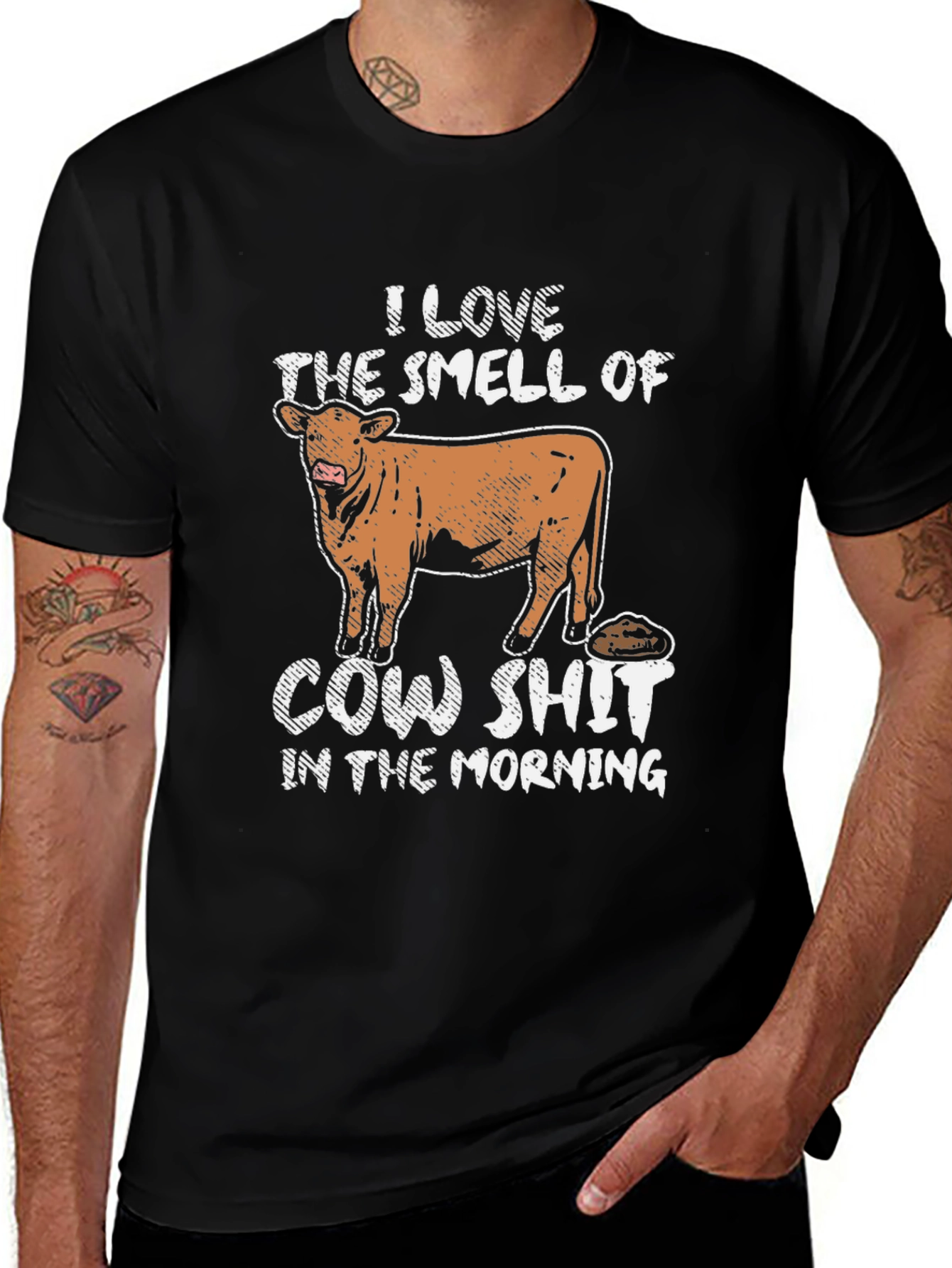 Variant 23 of I Love The Smell Of Cow Shit In The Morning T-Shirt