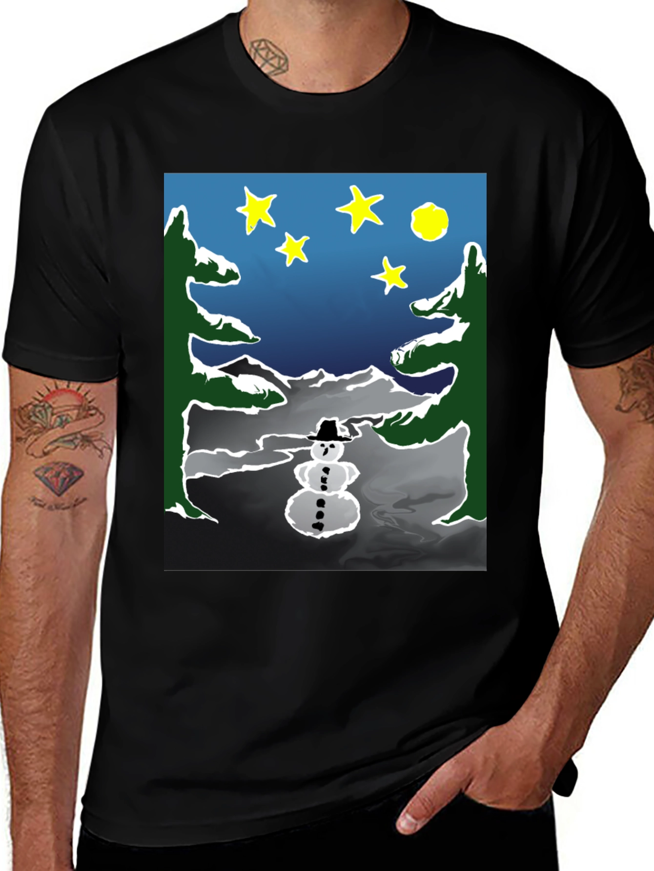 Variant 30 of Winter Snowman Graphic Tee