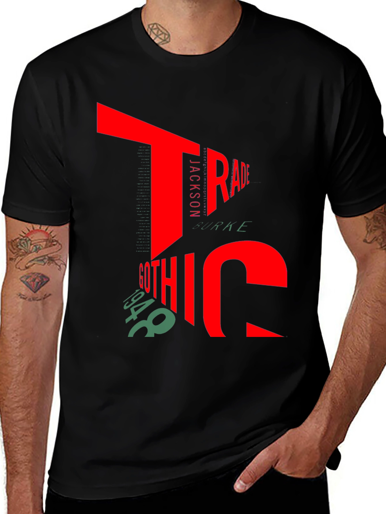 Variant 28 of Bold Graphic T-Shirt - 'Trade Gothic 1948'