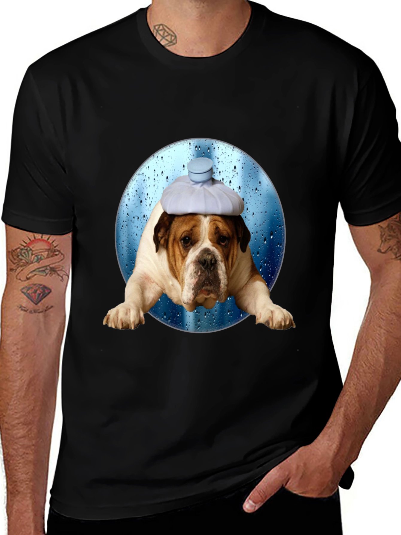 Variant 16 of Dog with Ice Pack Graphic Tee