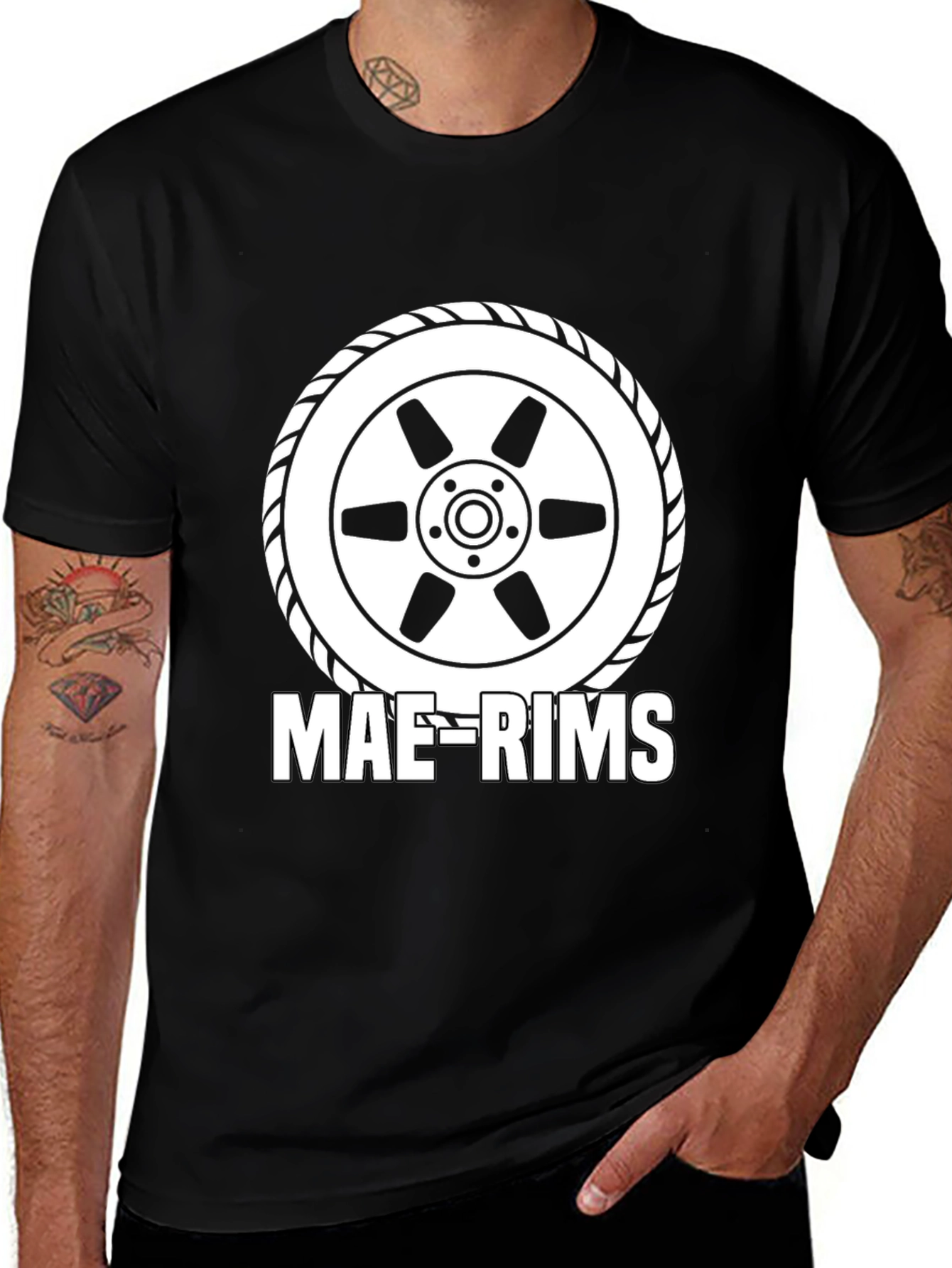 Variant 7 of MAE-RIMS Graphic Black T-Shirt