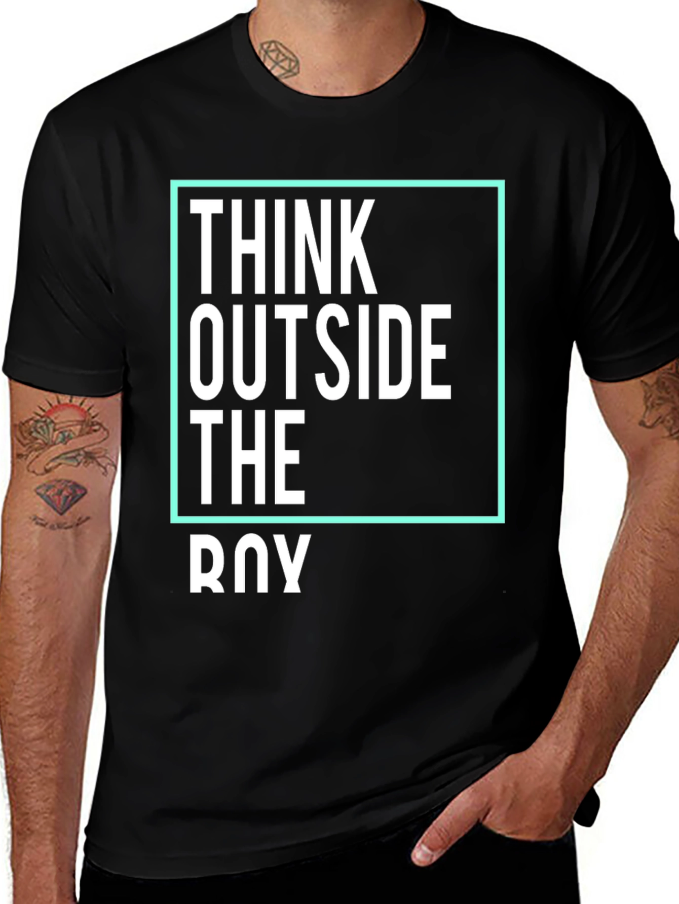 Variant 11 of Think Outside the Box Graphic Tee
