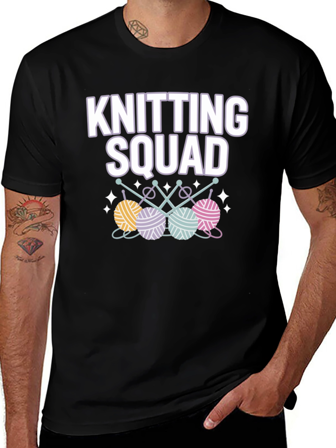 Variant 24 of Knitting Squad T-Shirt - Yarn Lover's Tee