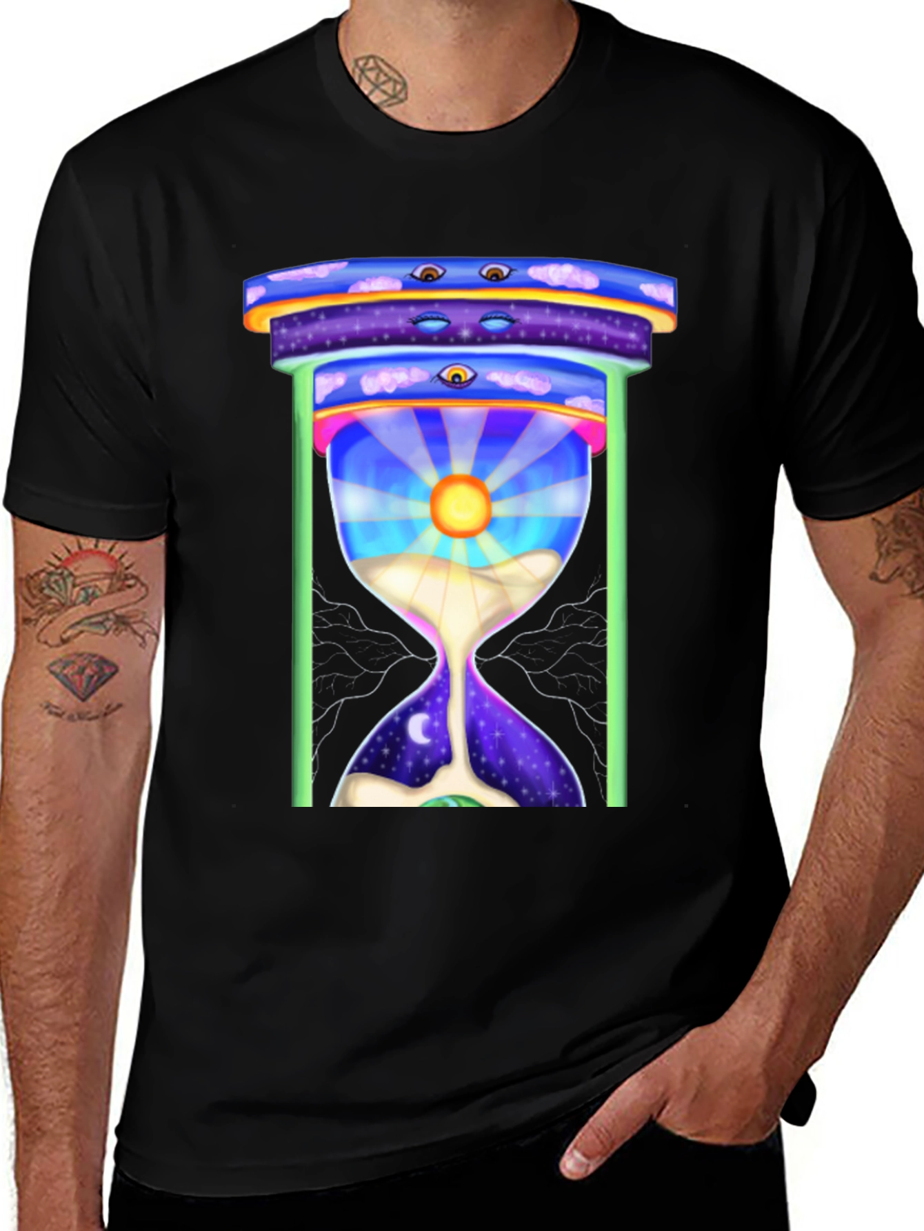 Time Hourglass Graphic T-Shirt