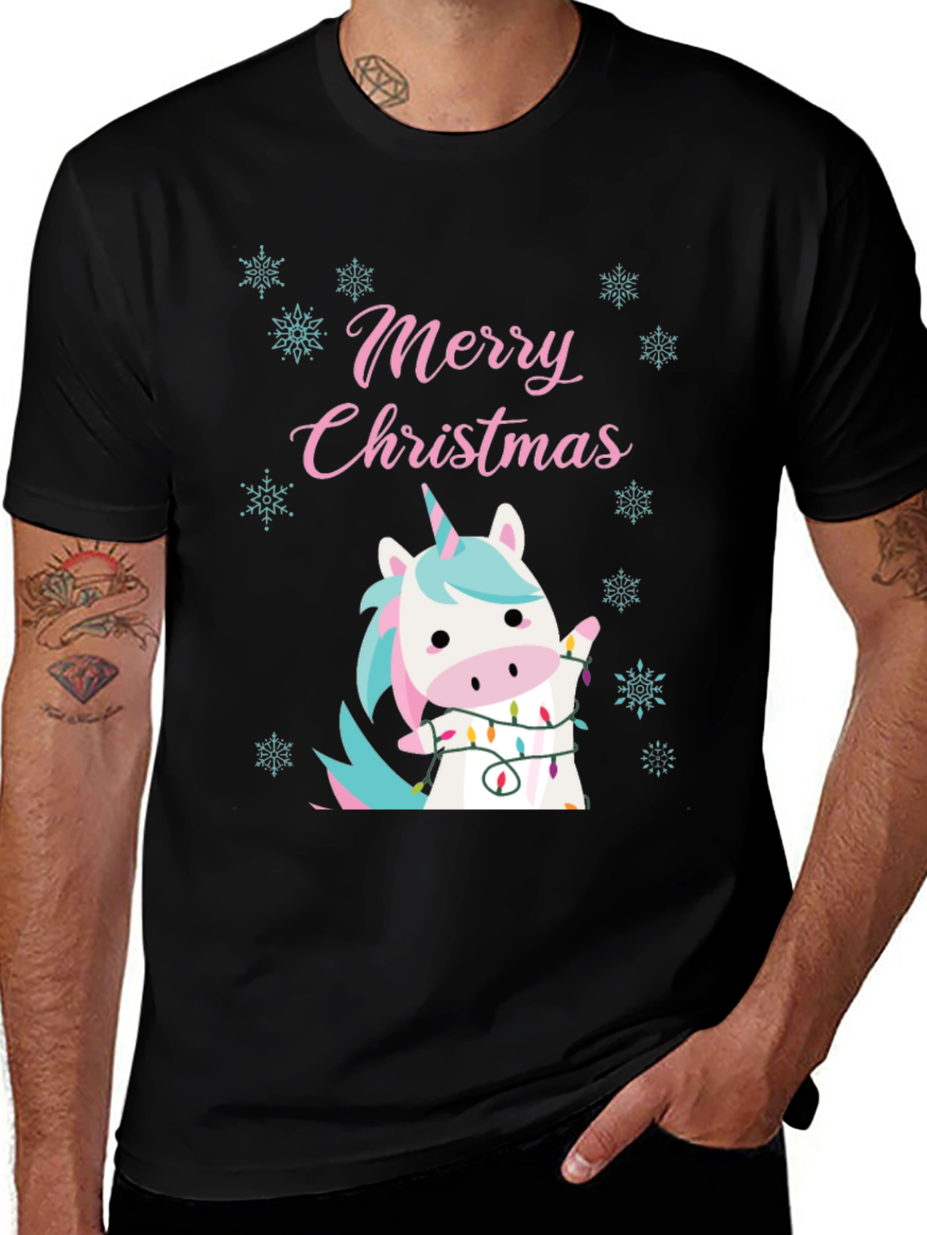 Variant 25 of Merry Christmas Unicorn Tee