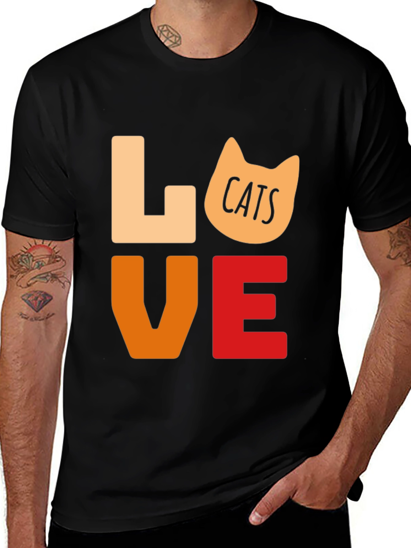 Love Cats Graphic T-Shirt - Unisex Cotton Tee