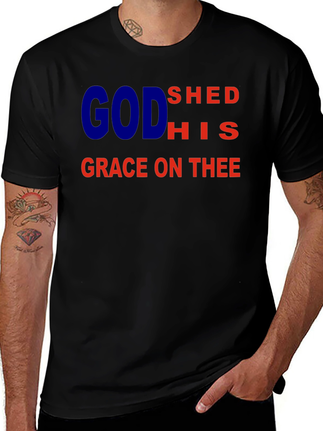 Variant 14 of God Shed His Grace On Thee Graphic T-Shirt