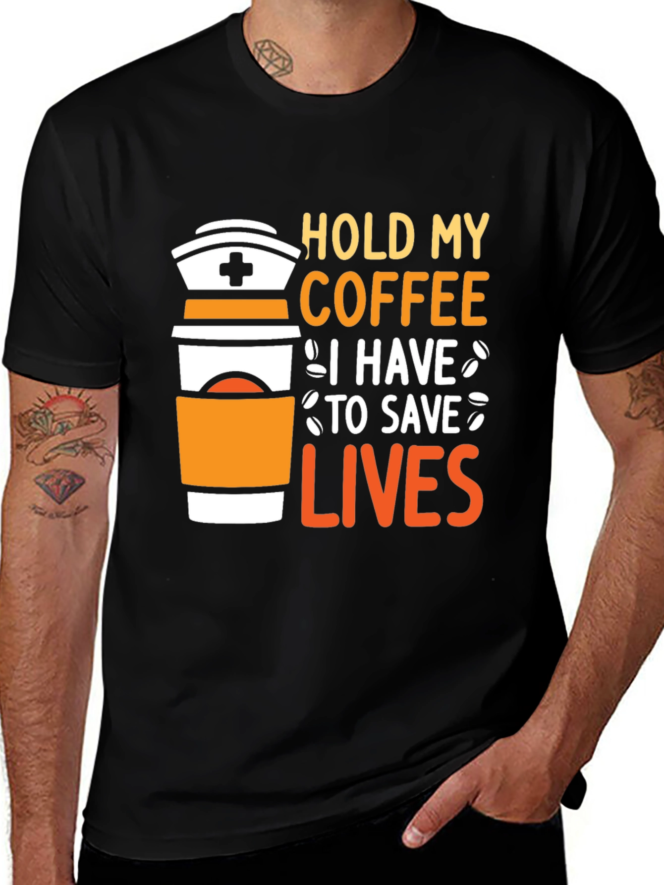 Variant 2 of Hold My Coffee Nurse T-Shirt