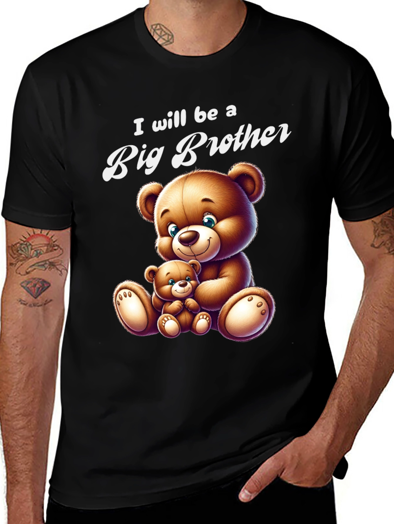 I Will Be A Big Brother Teddy Bear T-Shirt