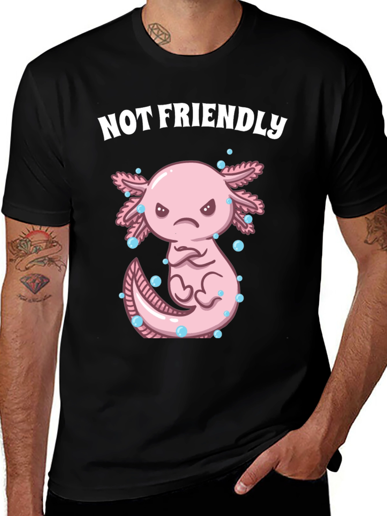 Variant 7 of Not Friendly Axolotl T-Shirt
