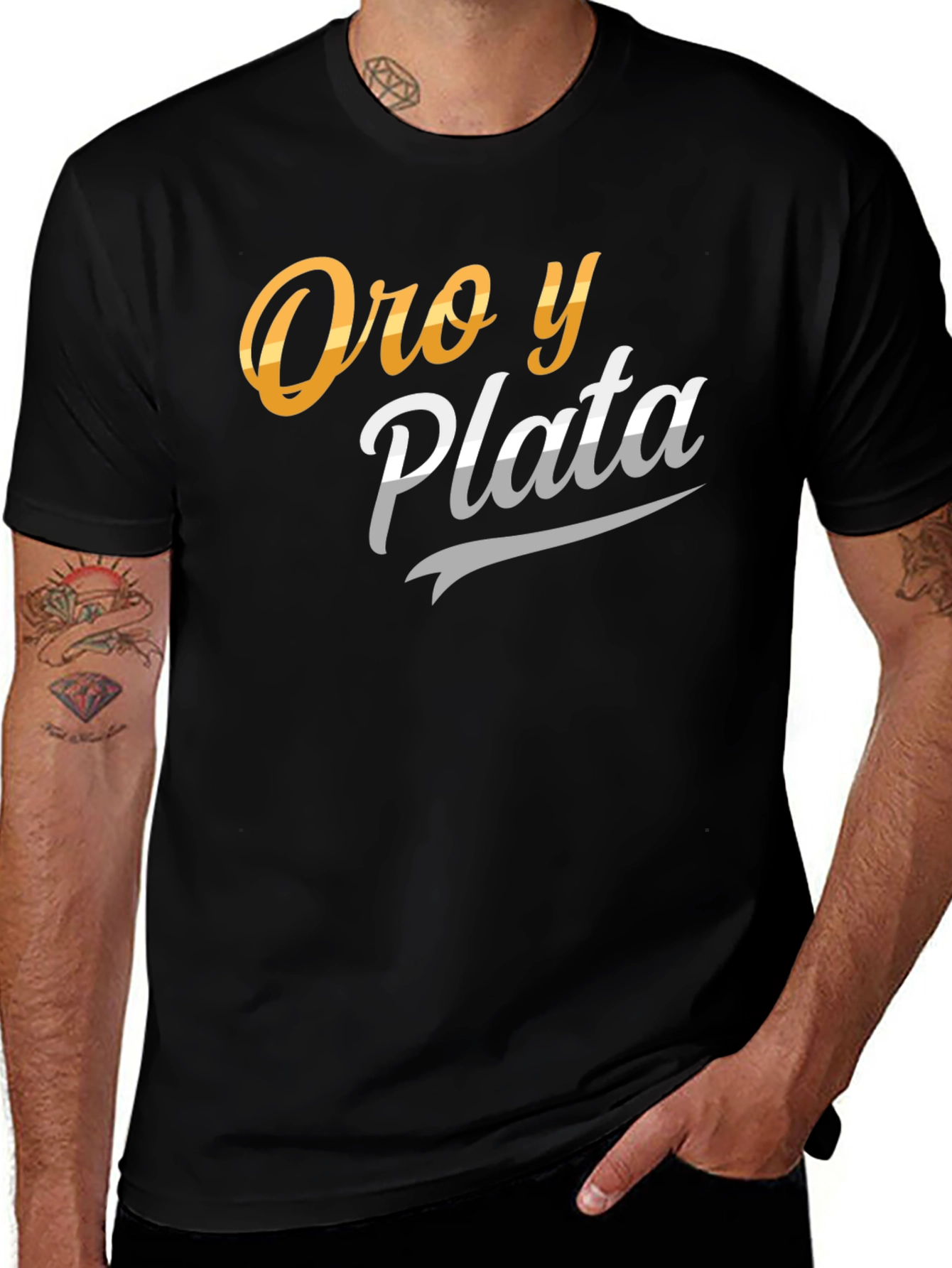 Variant 20 of Oro y Plata T-Shirt - Gold and Silver