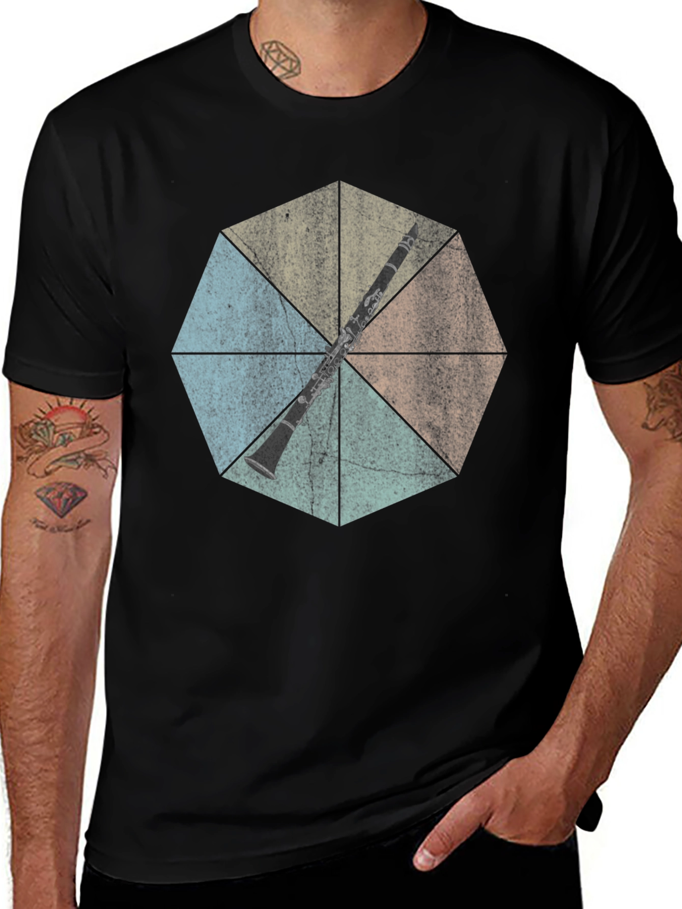 Variant 2 of Clarinet Octagon Graphic Tee