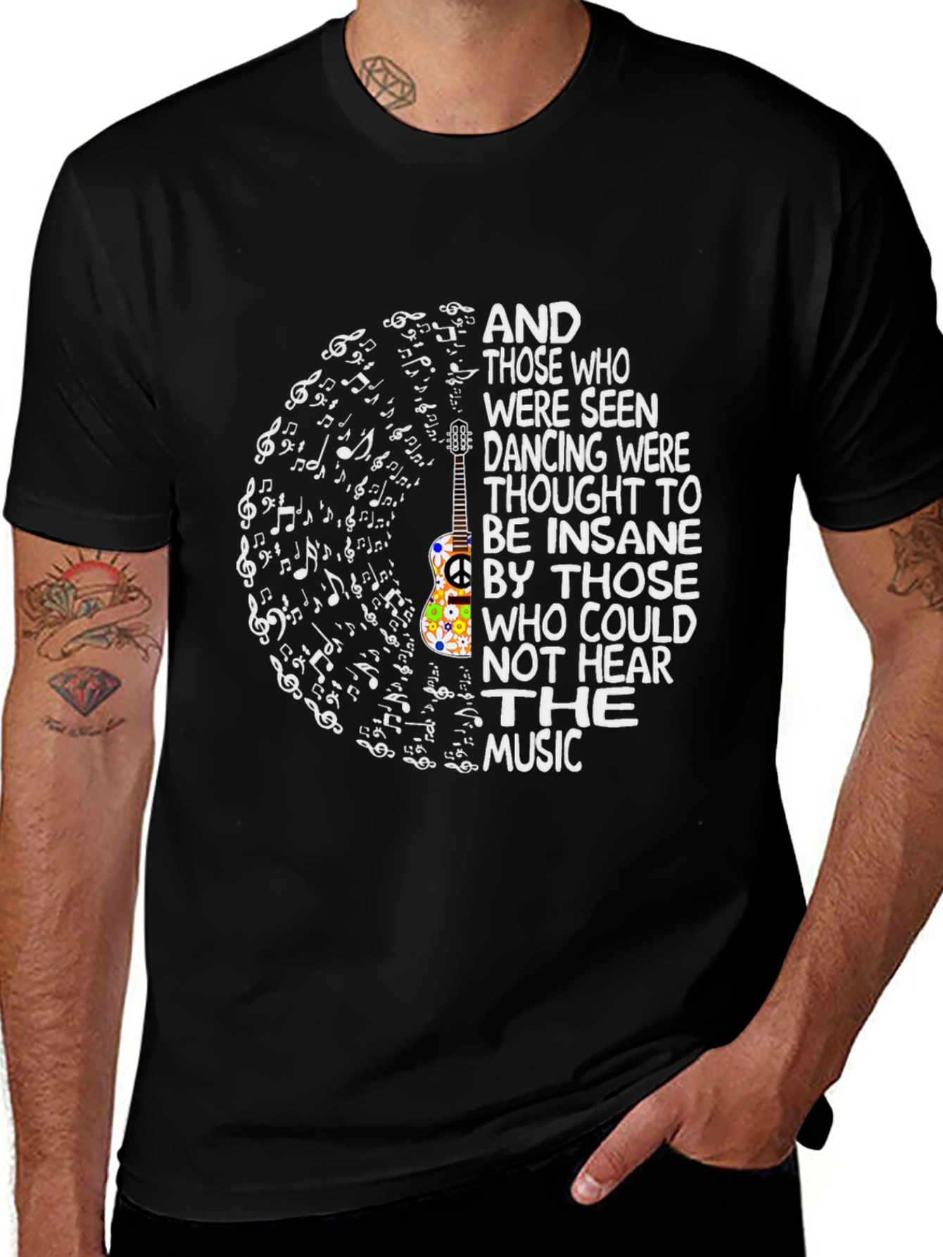 Variant 16 of Music Lover T-Shirt - Dancing Insane Quote Tee