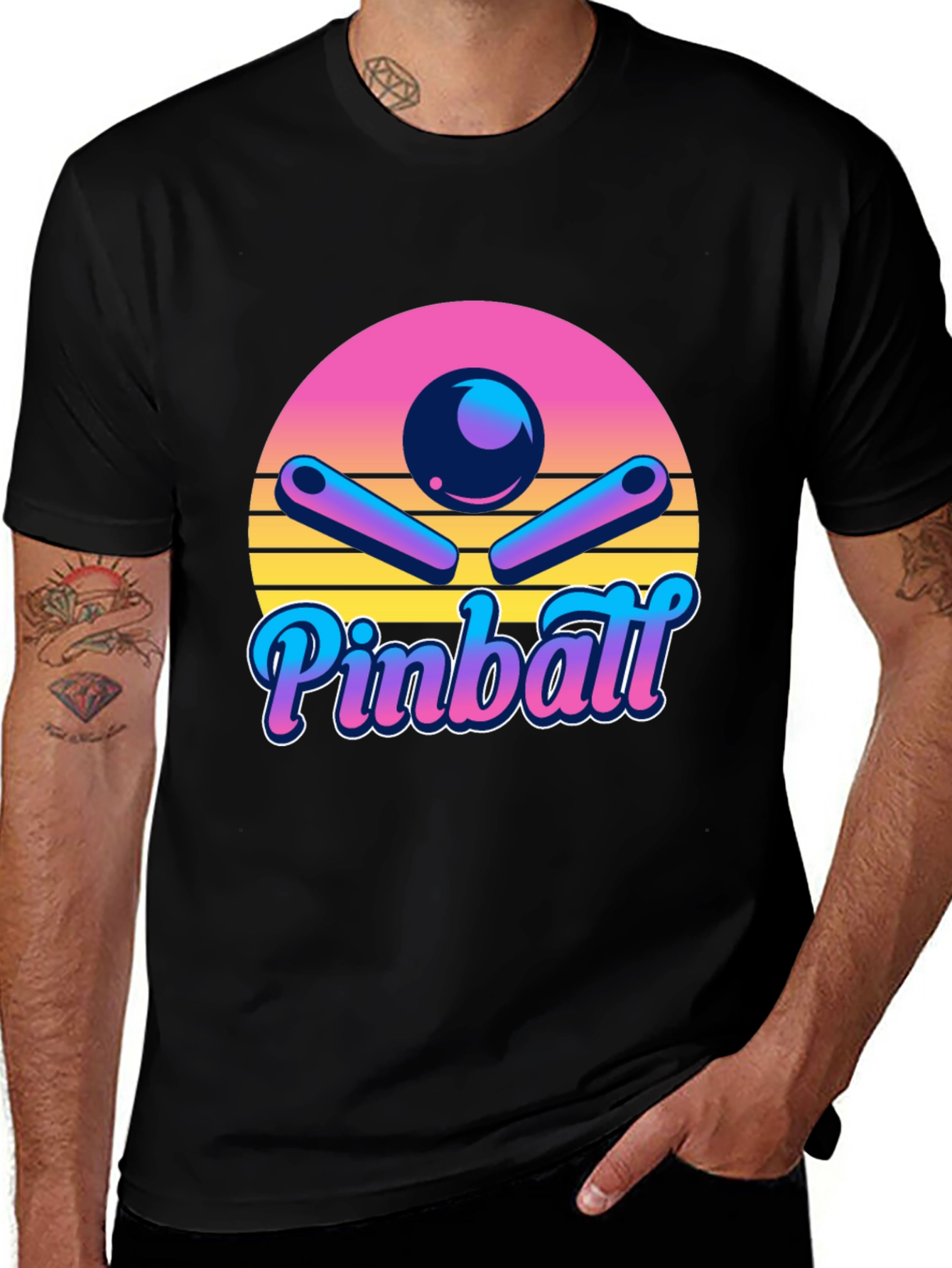 Variant 16 of Retro Pinball T-Shirt: Vintage Style Graphic Tee