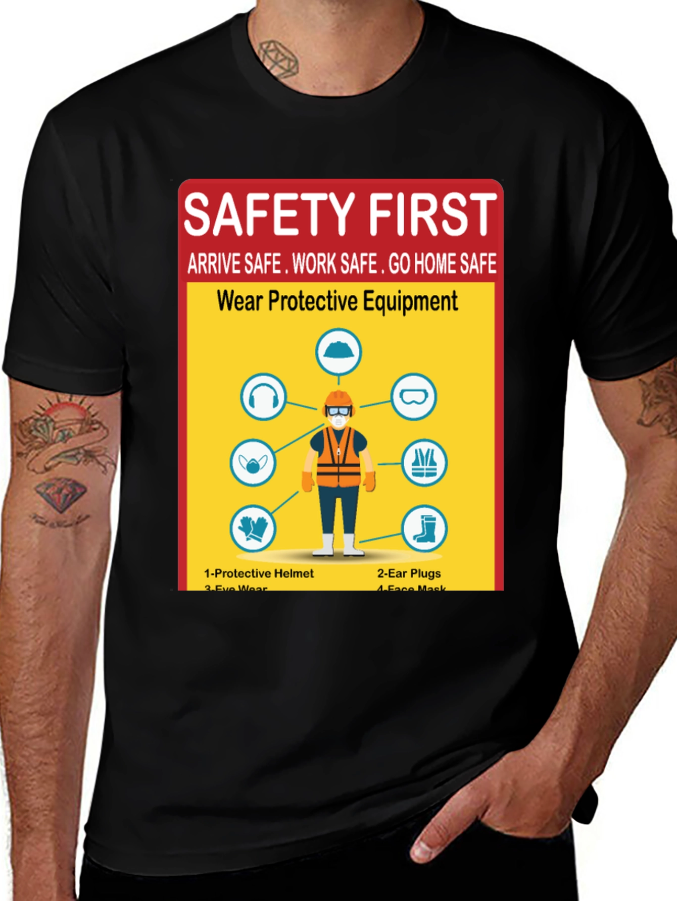 Safety First Protective Equipment T-Shirt