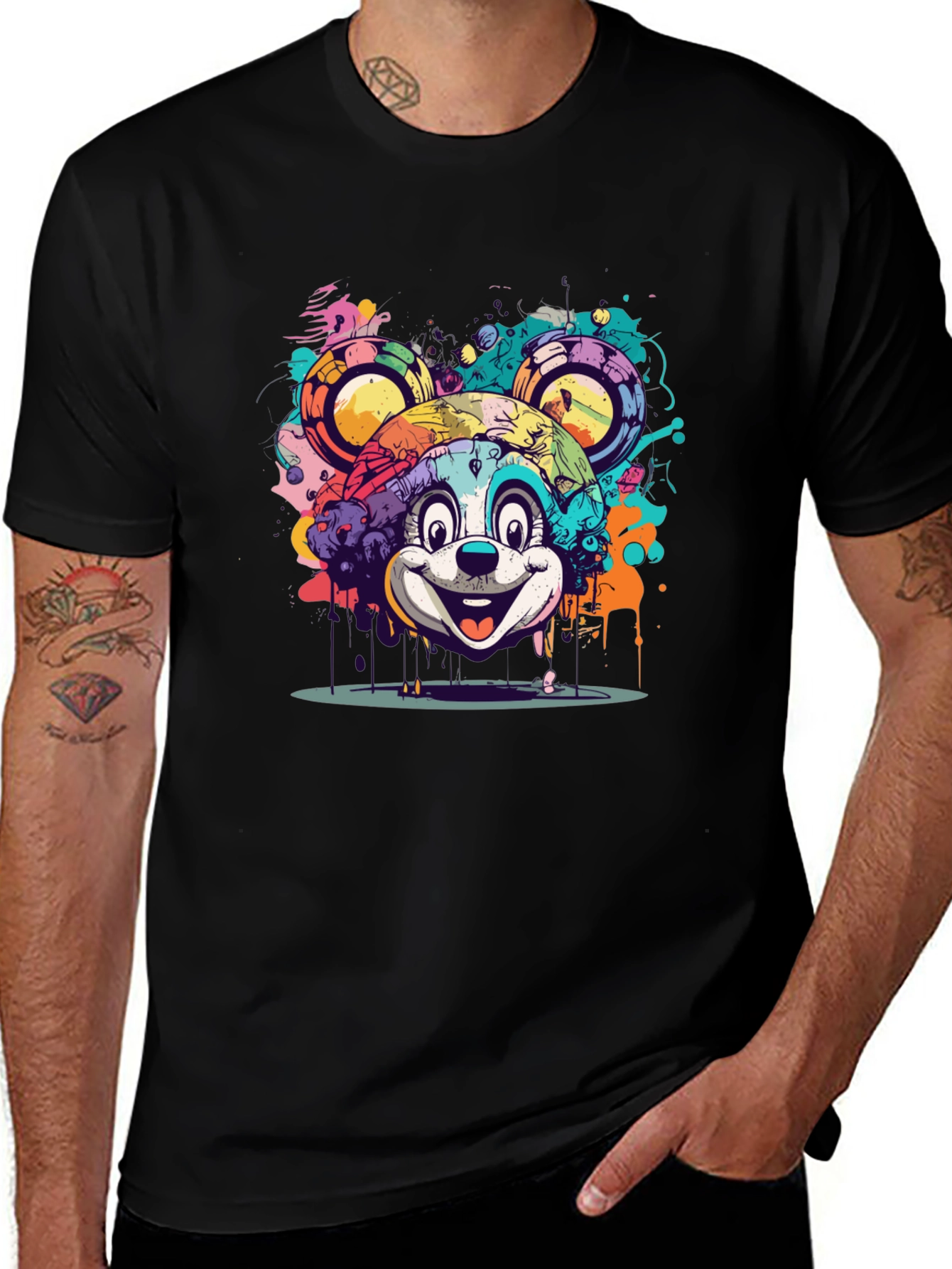 Mickey Mouse Graffiti Graphic Tee