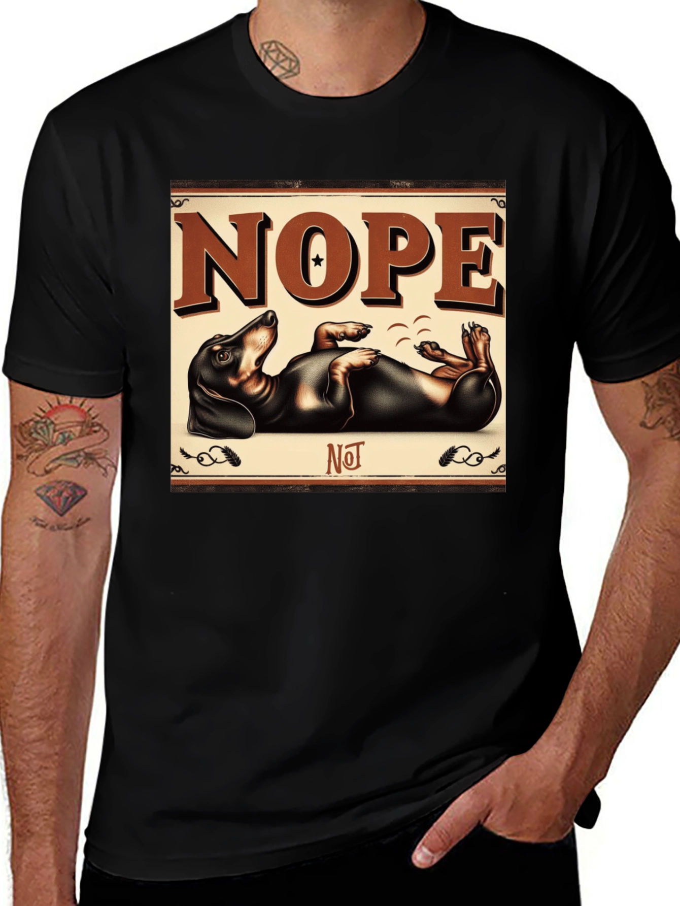 Variant 12 of Nope Dachshund T-Shirt