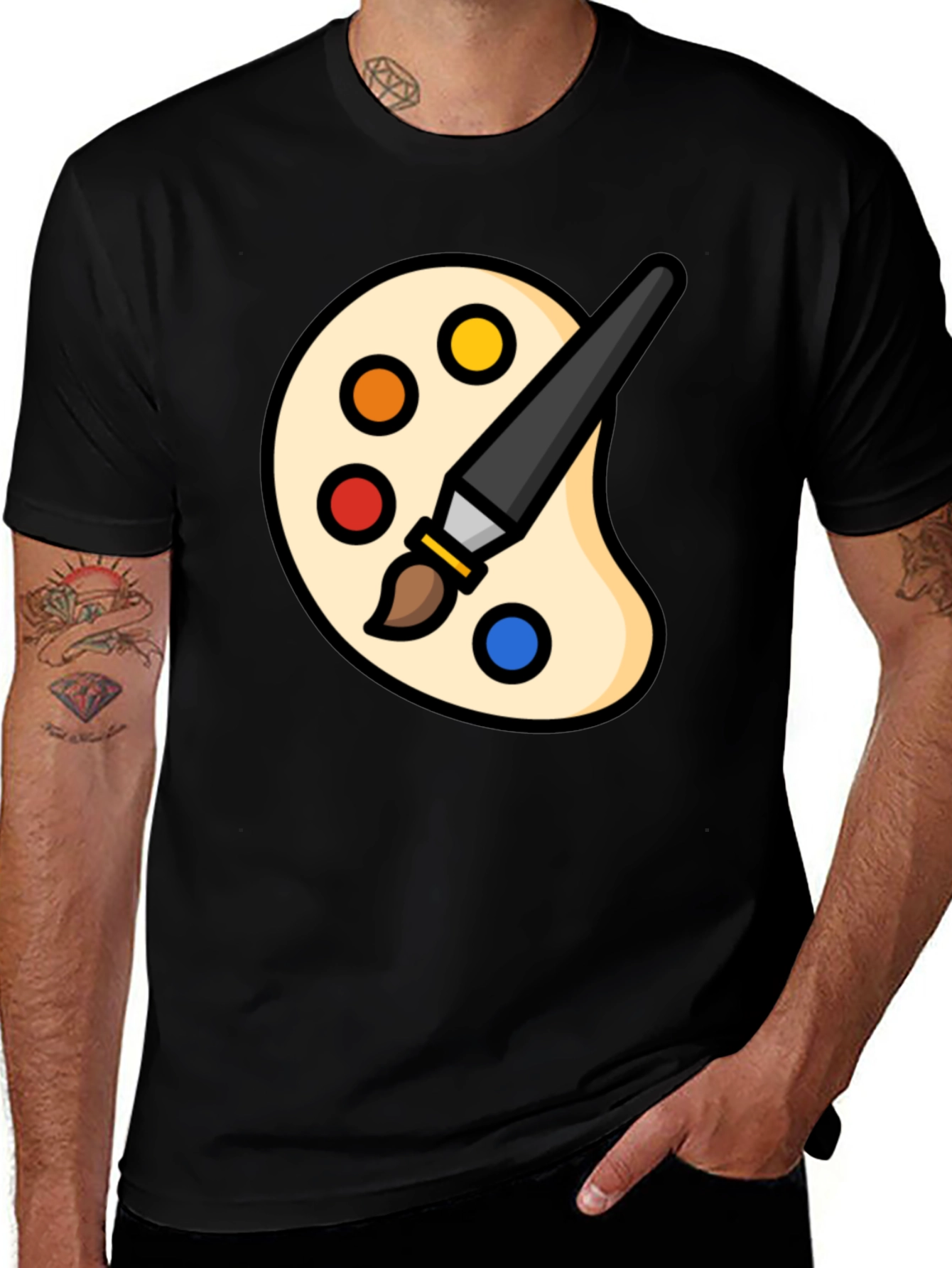 Variant 8 of Artist Palette T-Shirt - Creative Graphic Tee