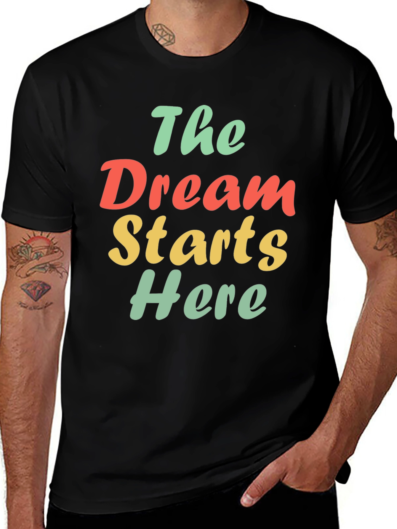 Variant 2 of The Dream Starts Here Graphic T-Shirt
