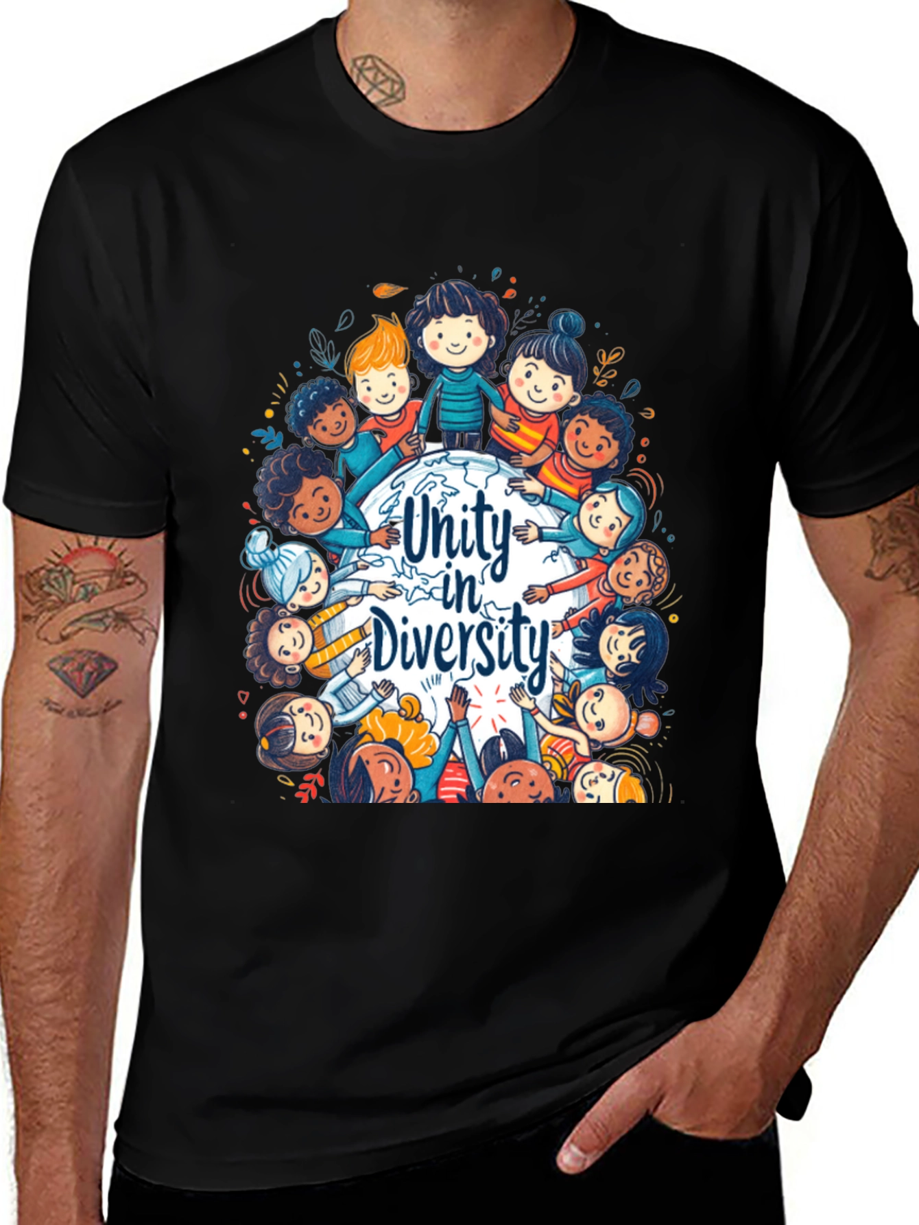 Variant 19 of Unity in Diversity Graphic T-Shirt