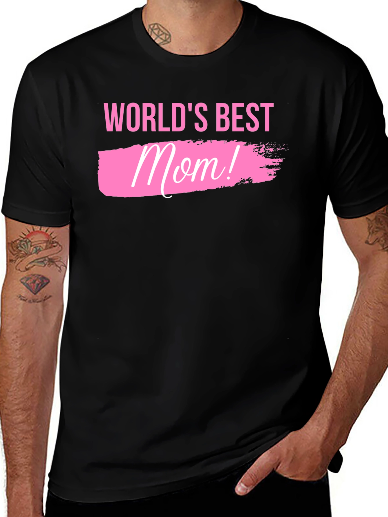 Variant 25 of World's Best Mom! Black T-Shirt
