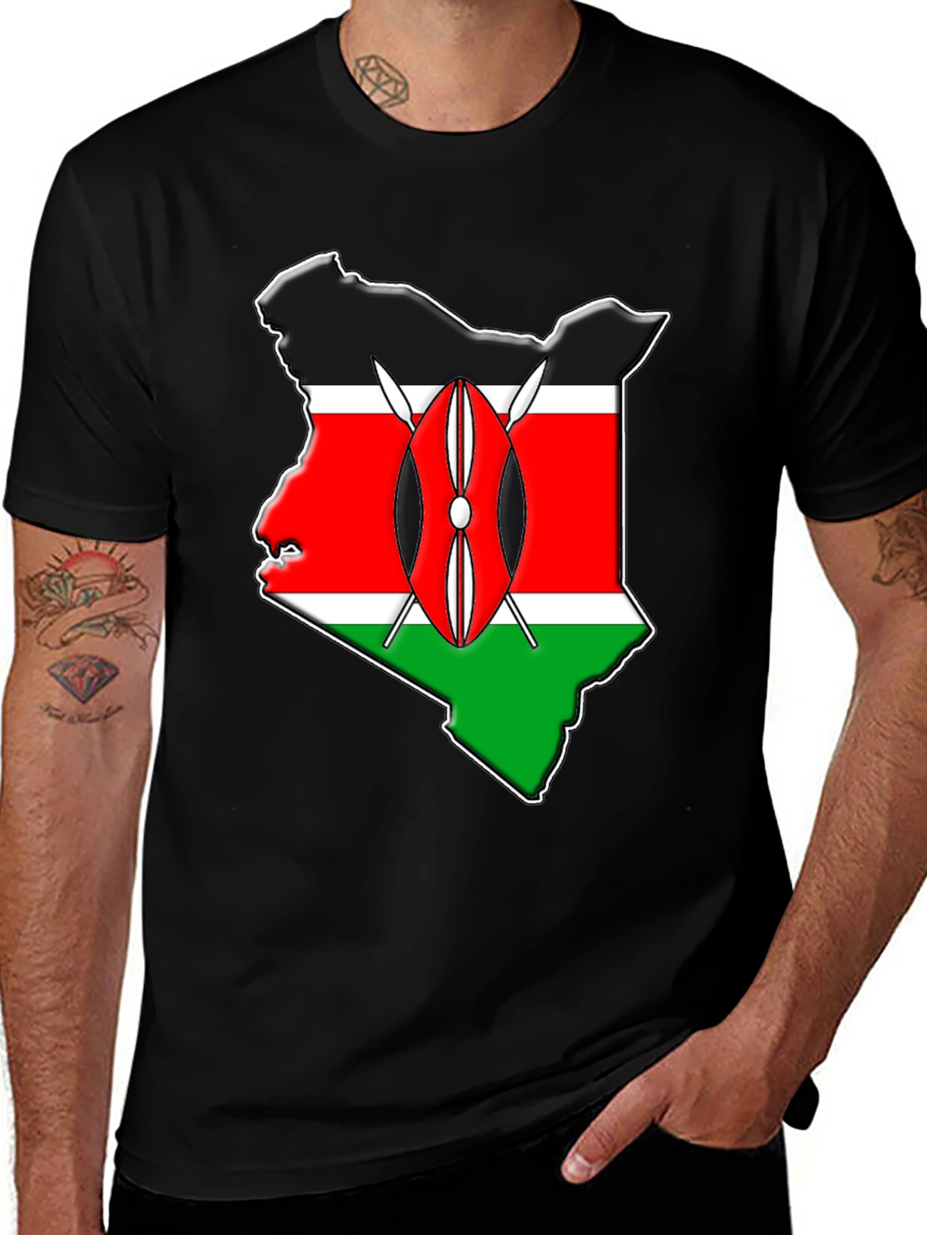 Kenya Flag T-Shirt - Stylish & Comfortable
