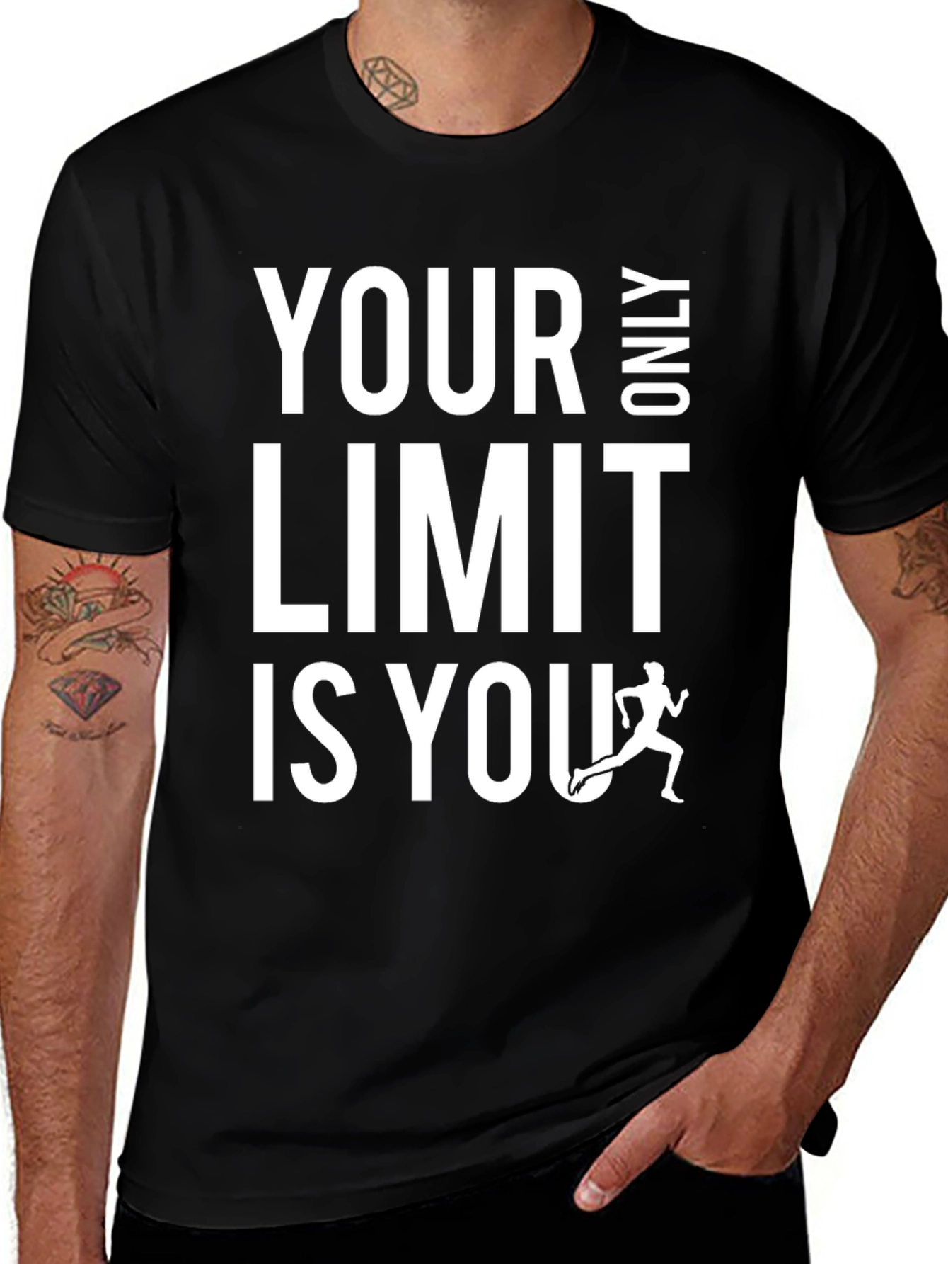 Black Your Only Limit Is You Graphic Tee main image
