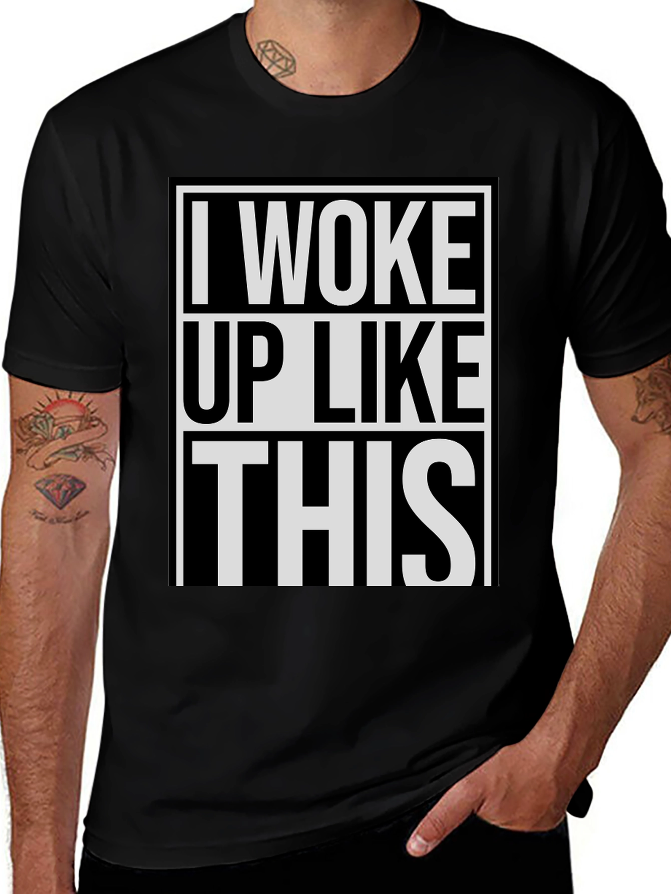 Variant 13 of I Woke Up Like This - Trendy Graphic Tee