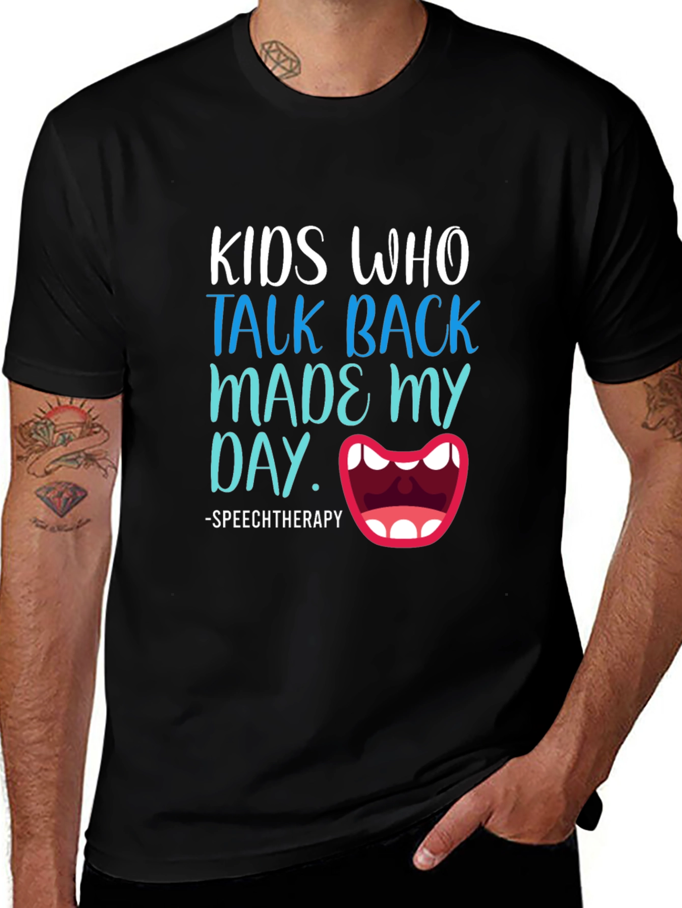 Variant 20 of Speech Therapy T-Shirt: Kids Who Talk Back