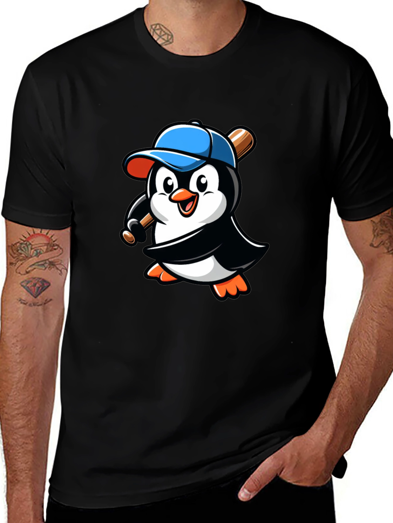 Variant 24 of Penguin Baseball T-Shirt