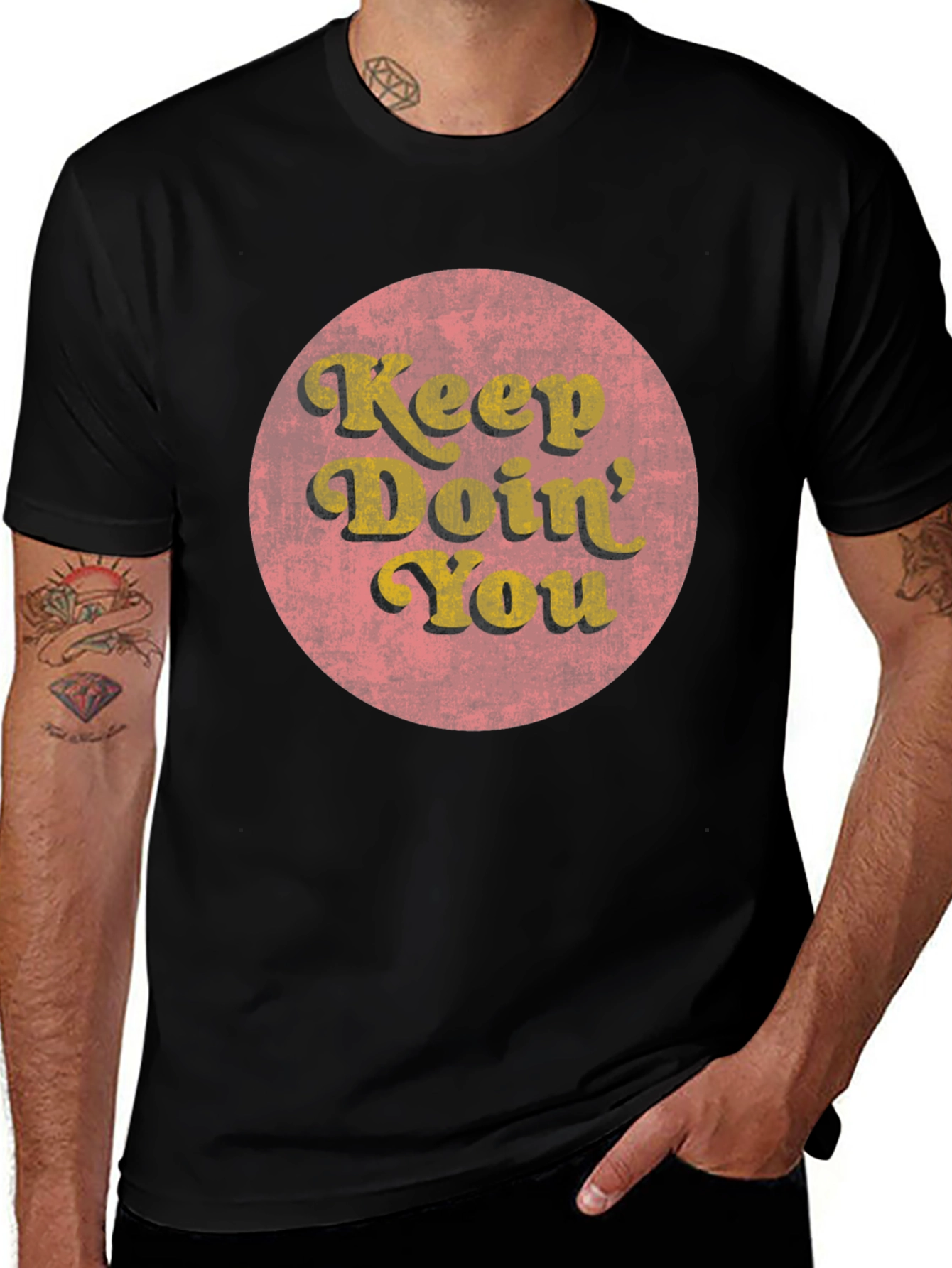 Variant 23 of Keep Doin' You Graphic Tee - Vintage Style