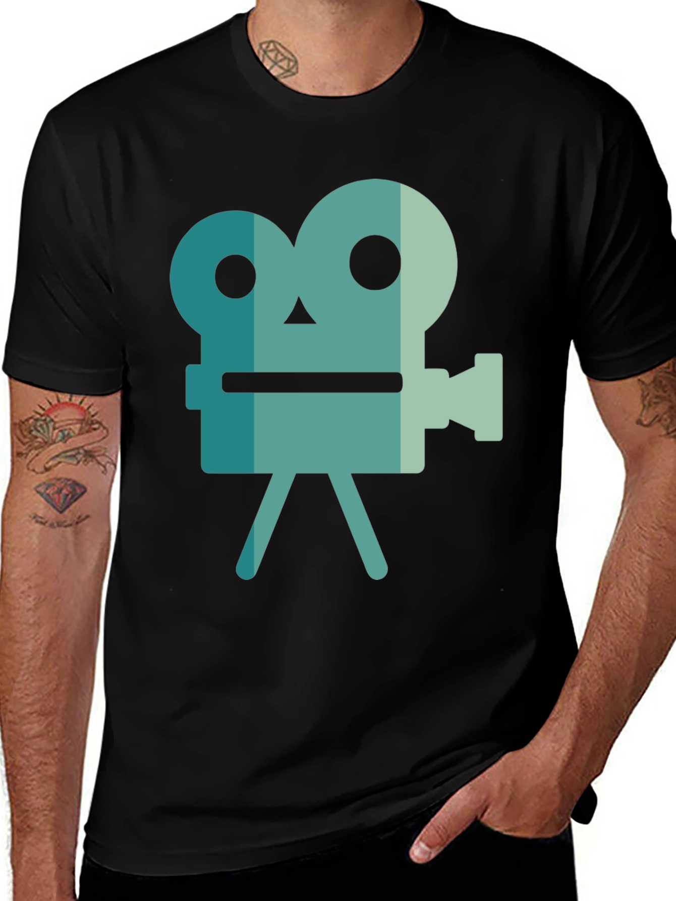 Variant 26 of Retro Camera Graphic Tee - Vintage Film Lover Shirt