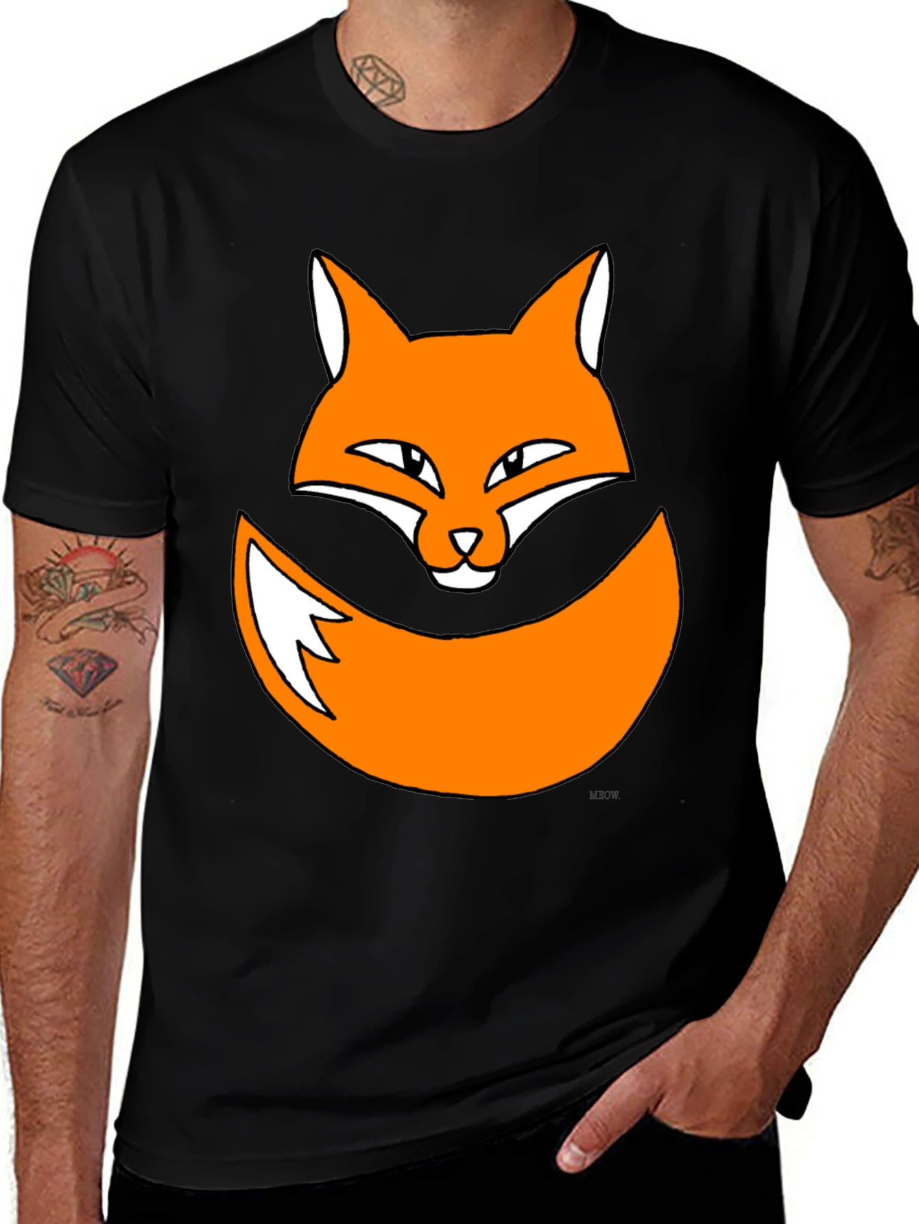 Variant 15 of Fox Graphic Print T-Shirt - Trendy & Fun