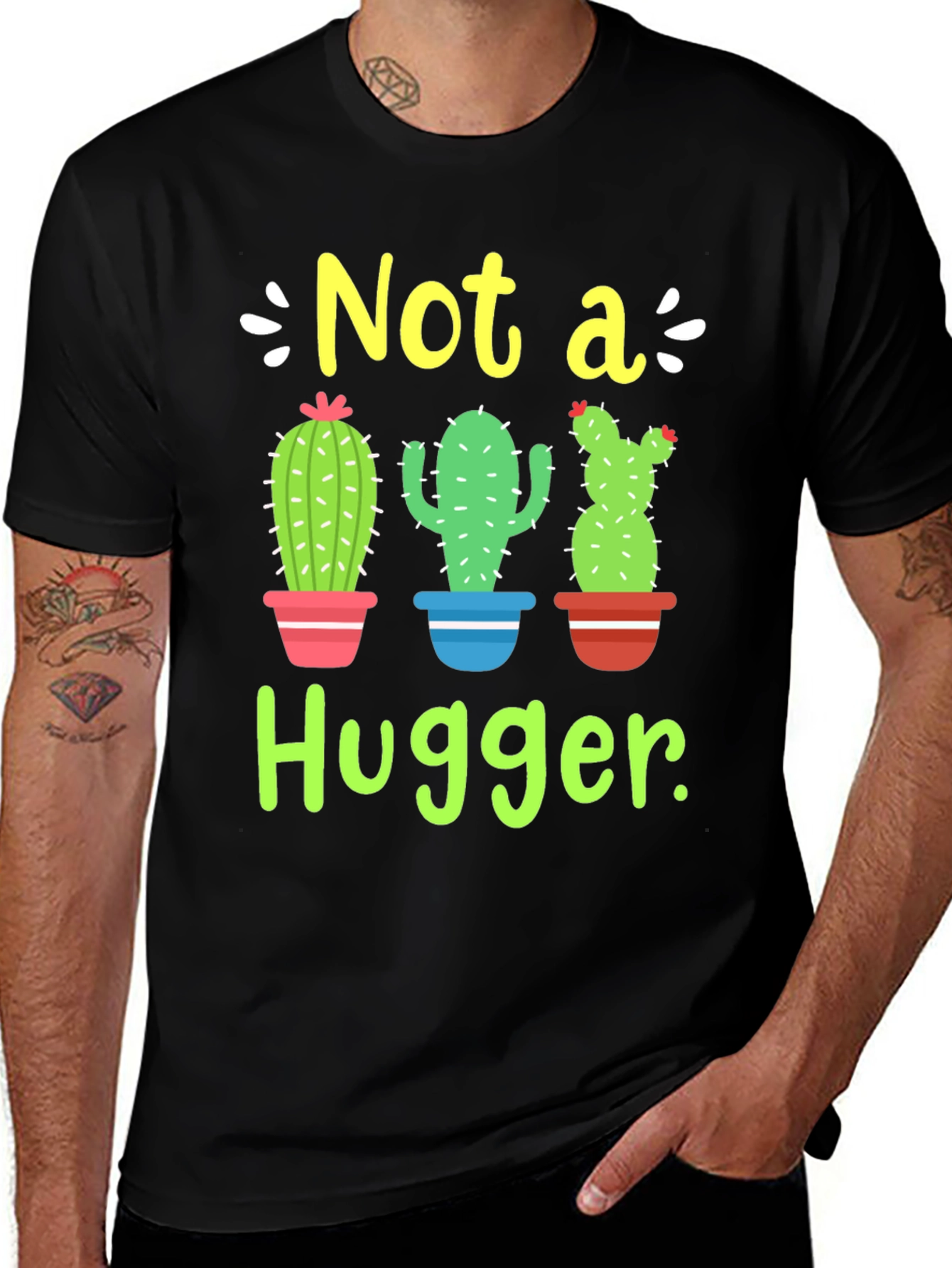 Variant 19 of Not a Hugger Cactus T-Shirt