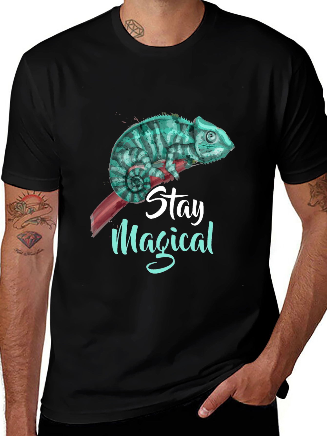 Variant 20 of Stay Magical Chameleon Graphic T-Shirt